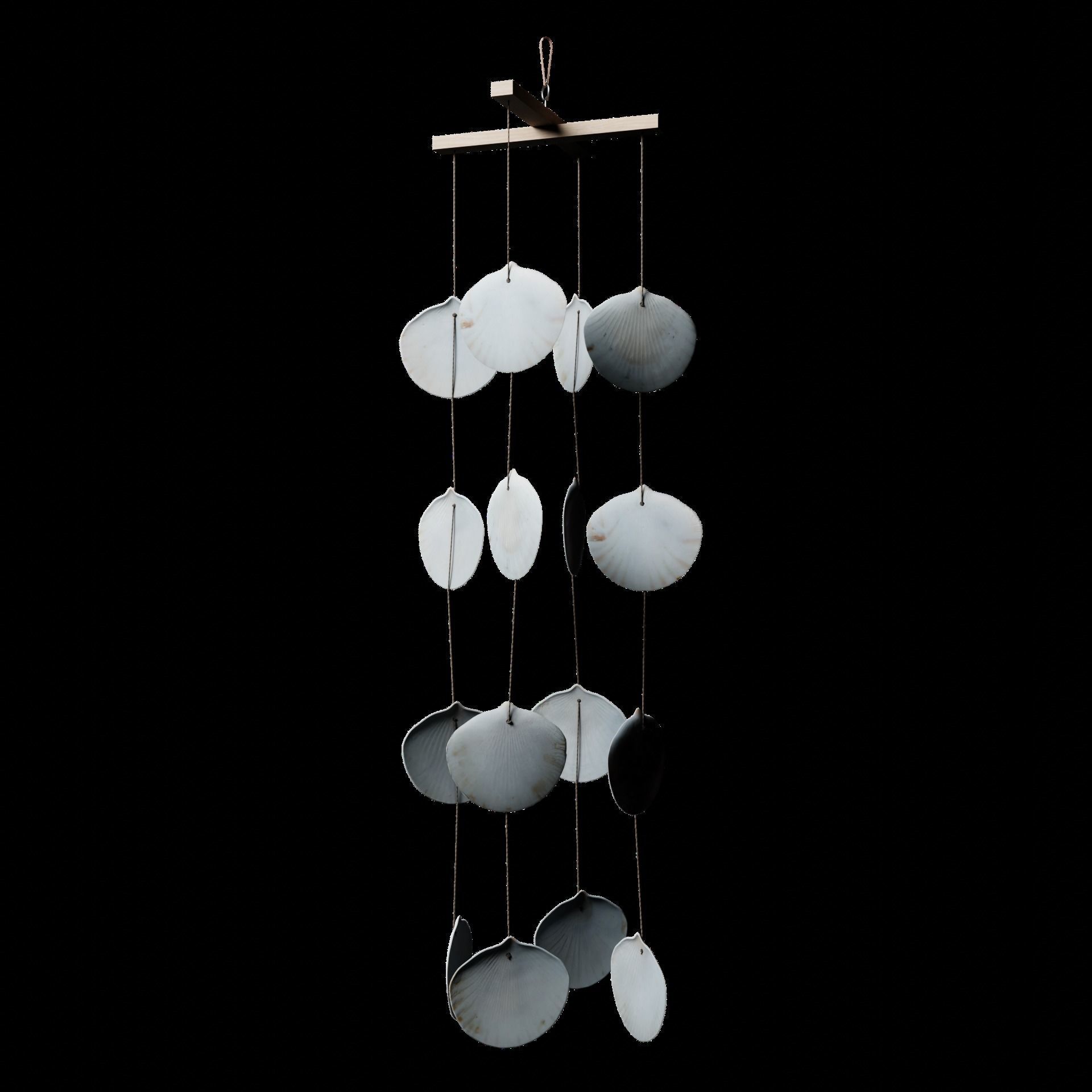 Shell Windmodels 3D model Sea Shell Wind Chime VR / AR / low-poly | CGTrader