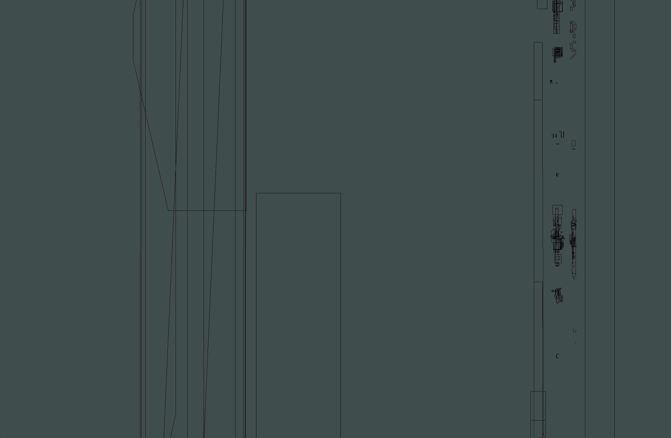 isometrical recreation room barrack hospital 3 Low-poly 3D model_23