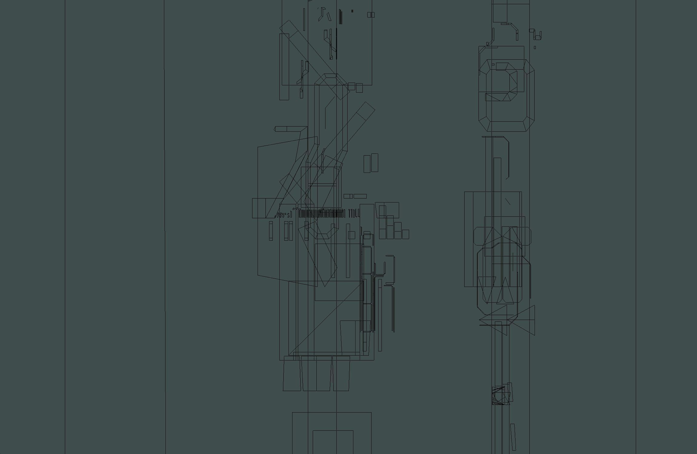 isometrical recreation room barrack hospital 3 Low-poly 3D model_24