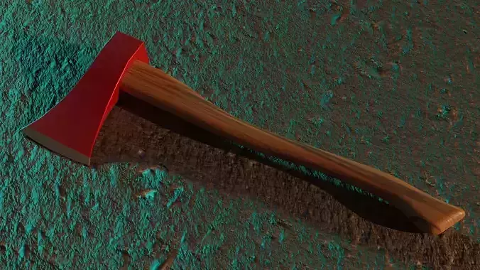 Hatchet Axe Free low-poly 3D model