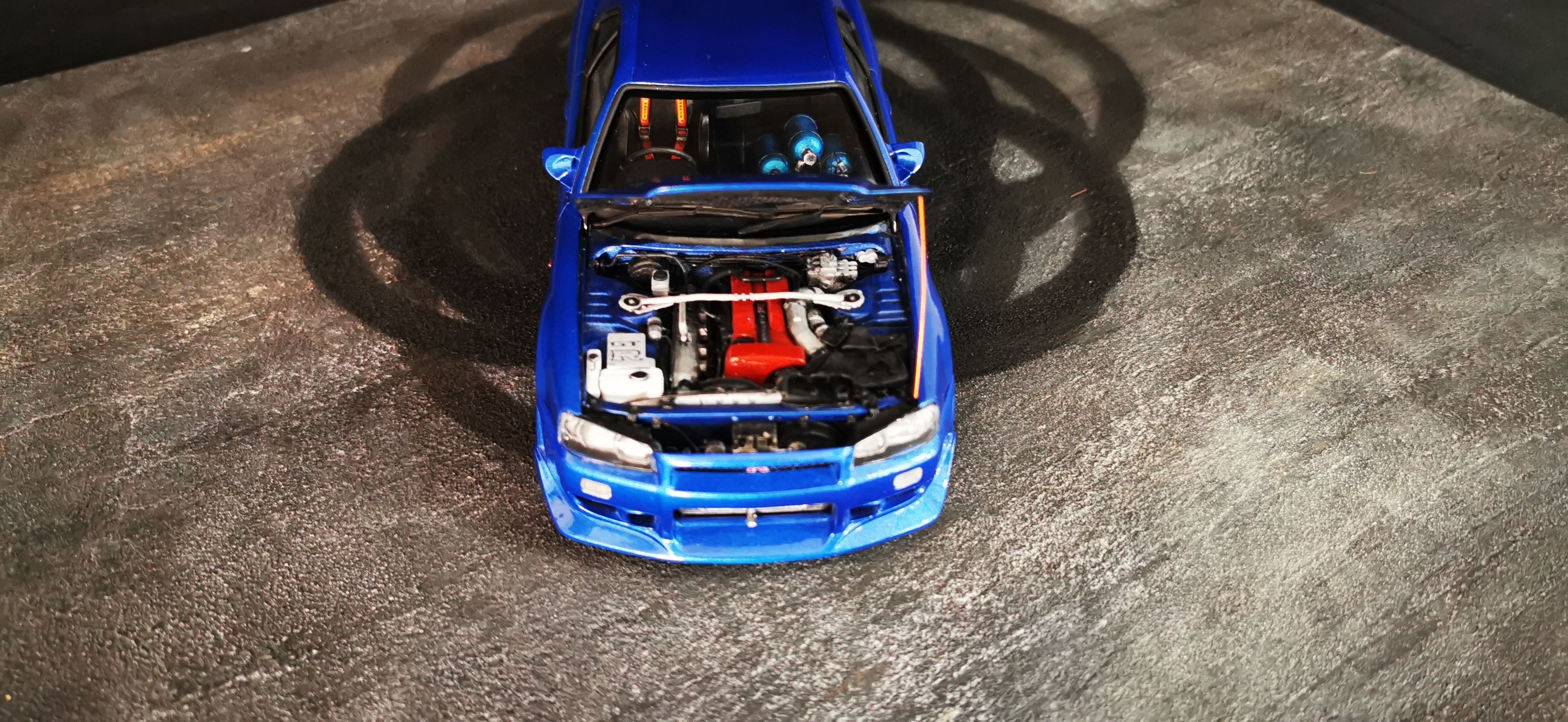 Valorisatoin for AOSHIMA model kits NISSAN GTR R34 from FastFuri 3D print model_3