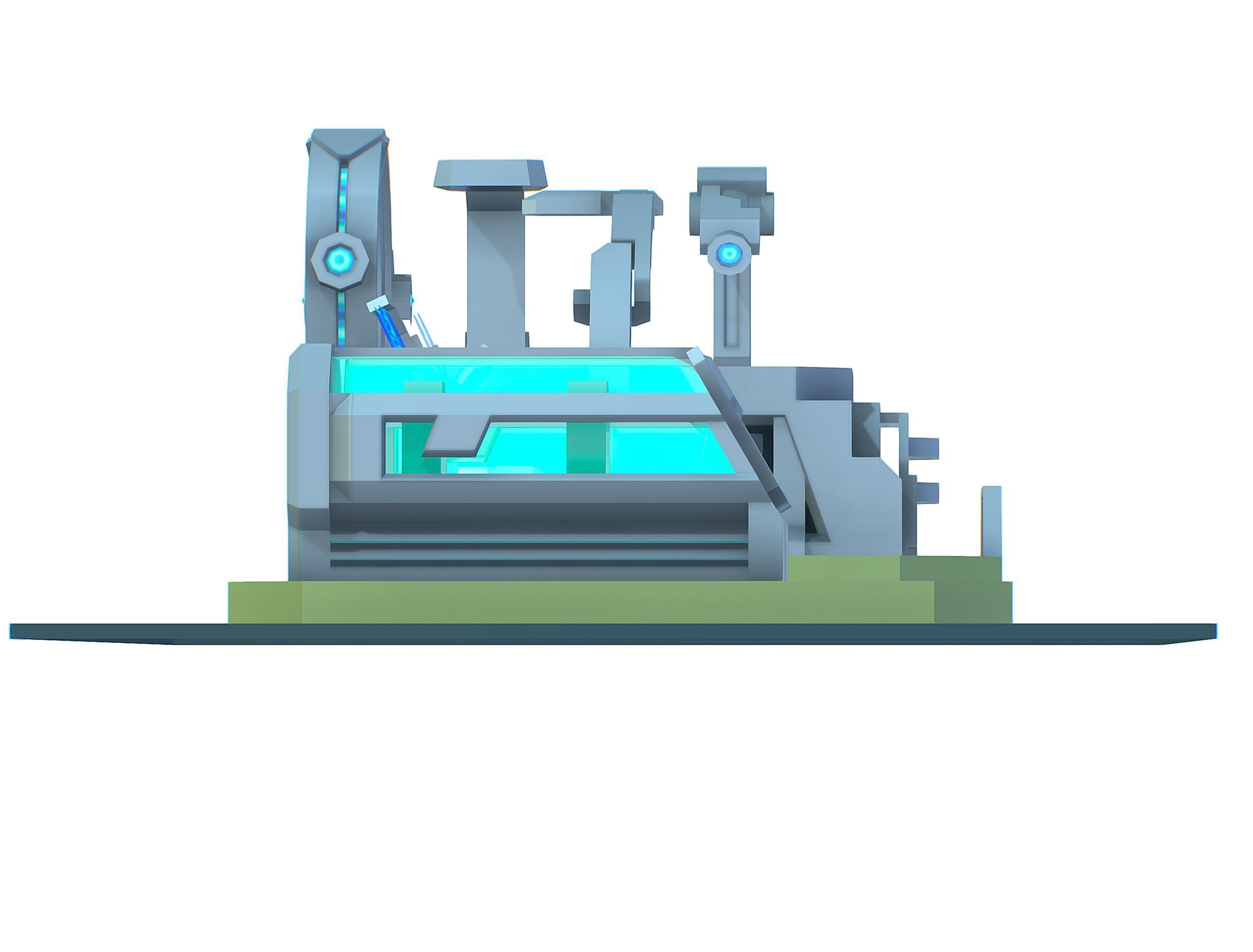 isometrical medical room hospital 02 Low-poly 3D model_19