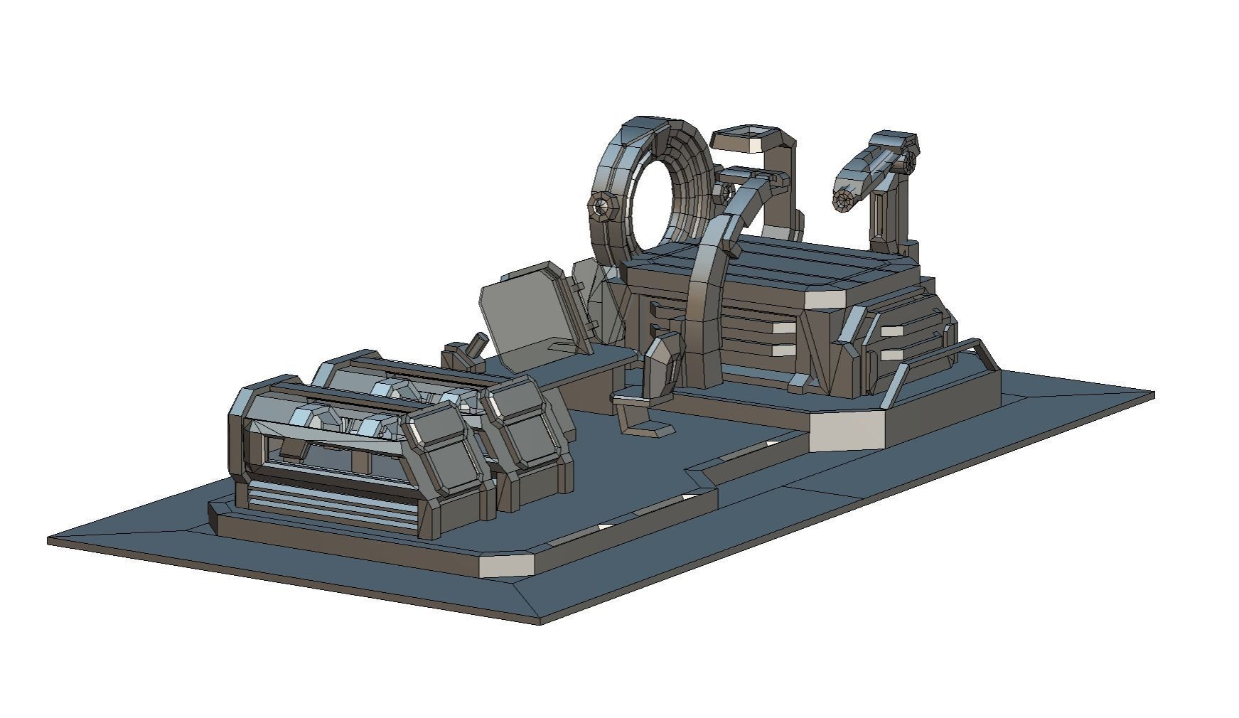 isometrical medical room hospital 02 Low-poly 3D model_28