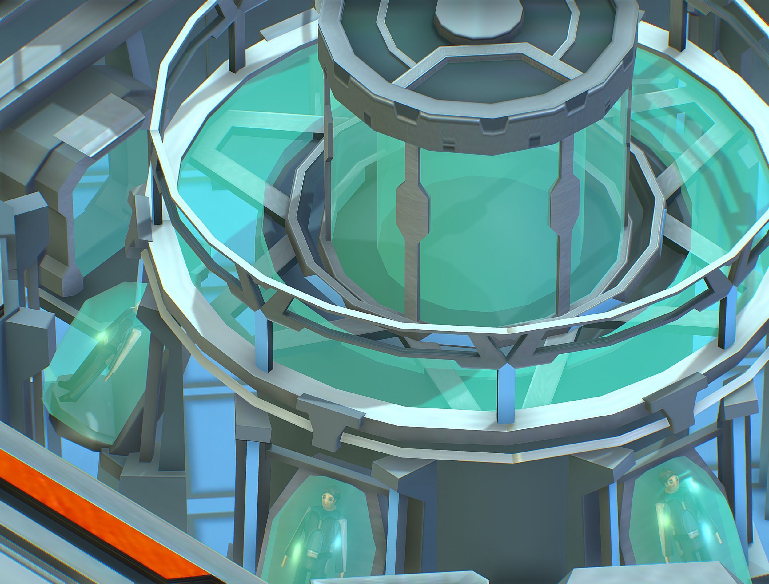 isometrical medical room cold cryochamber Low-poly 3D model_14