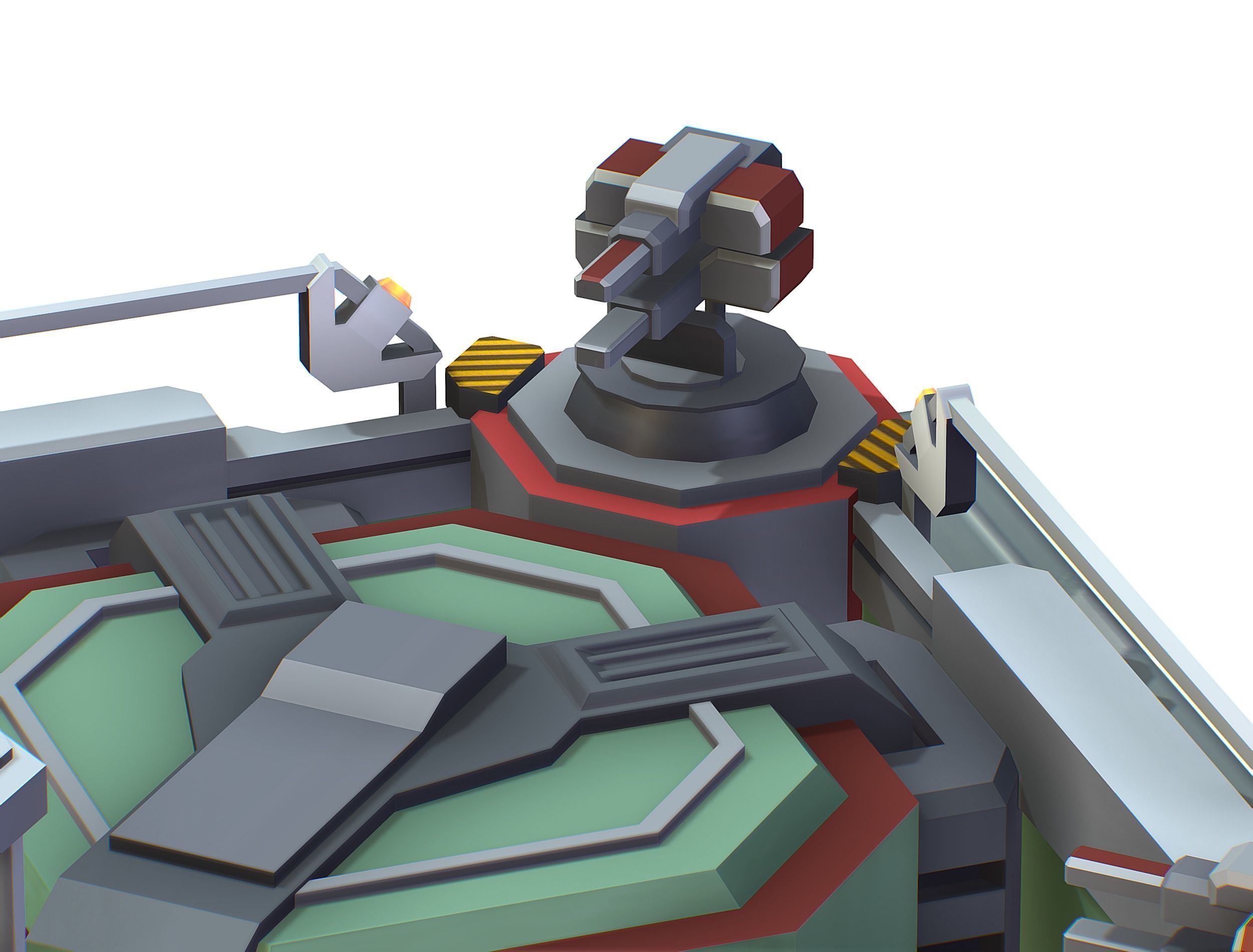 isometrical Automatic Prison Room Low-poly 3D model_17