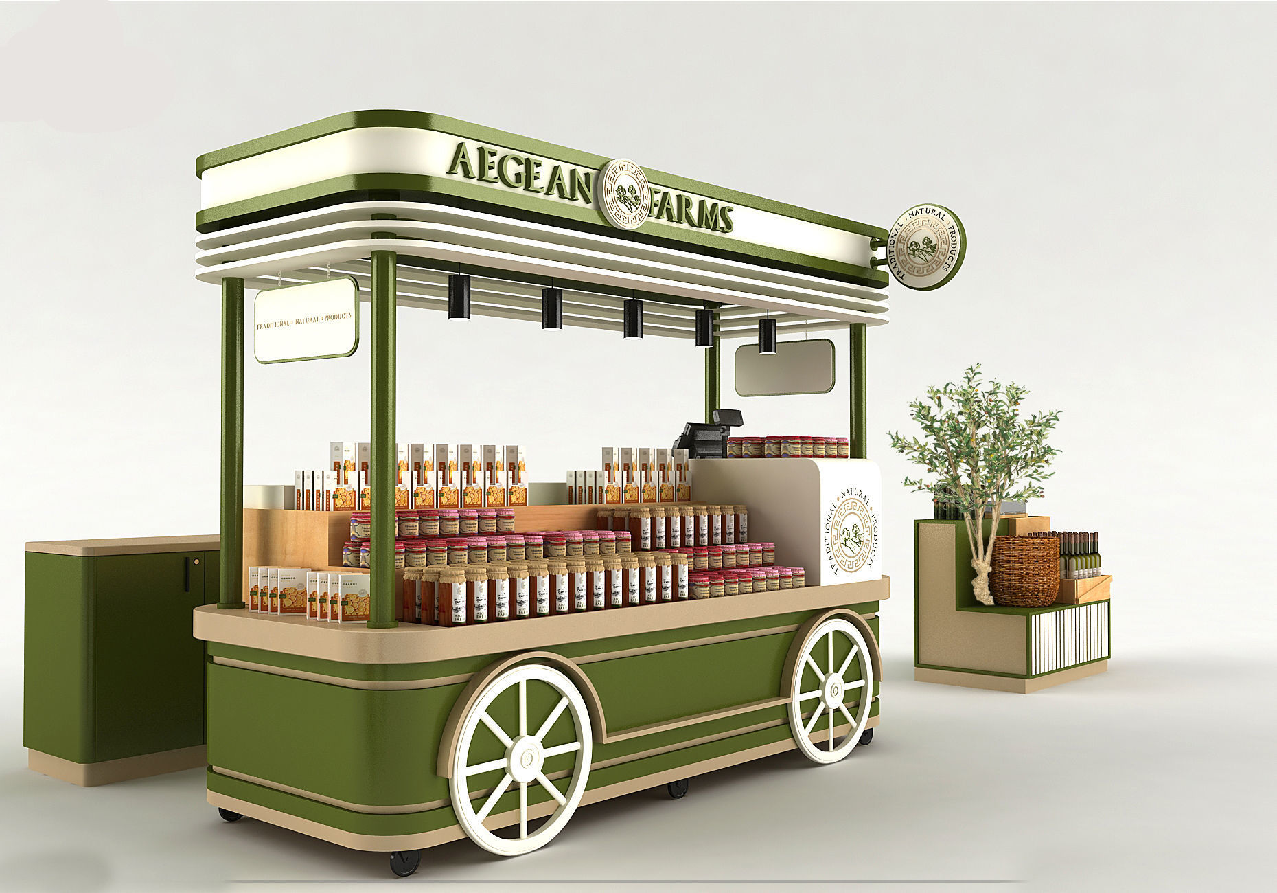 POP Stand 3D model  3D model_1