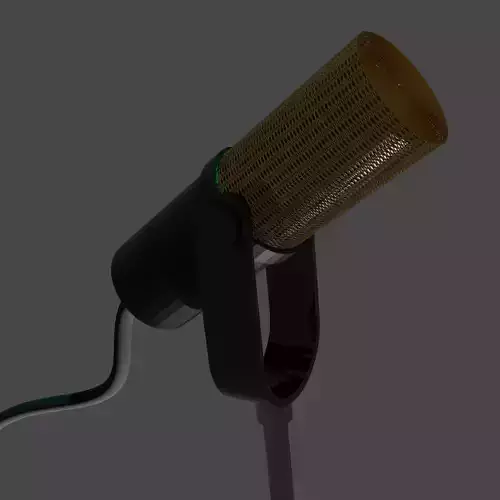 Microphone podcast  low-poly game ready