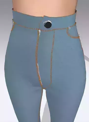 SUPER PUSH LIFT UP JEAN COLOR BABY BLUE DENIM