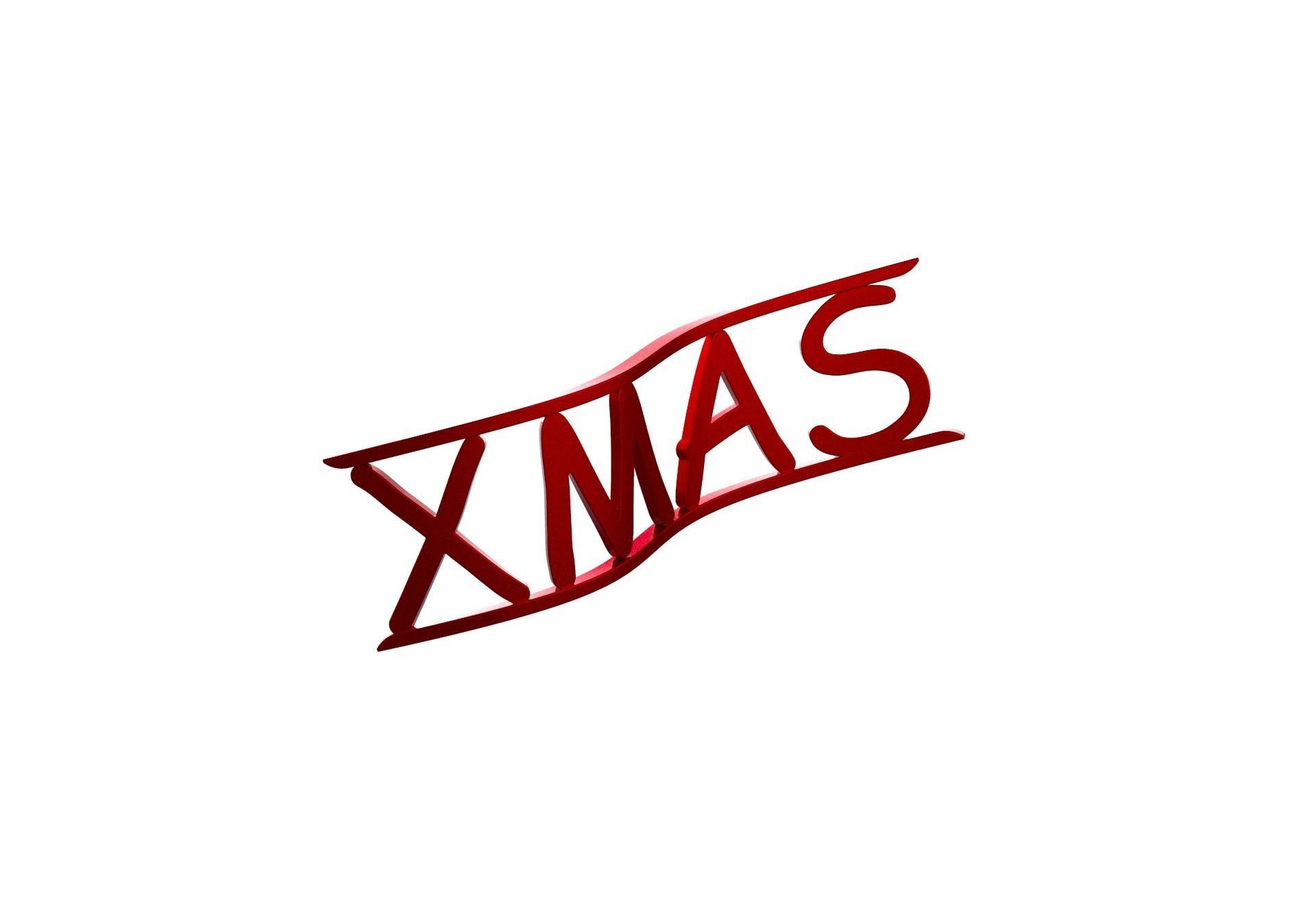 Christmas Xmas Tree Logo Decoration 3D print model_22