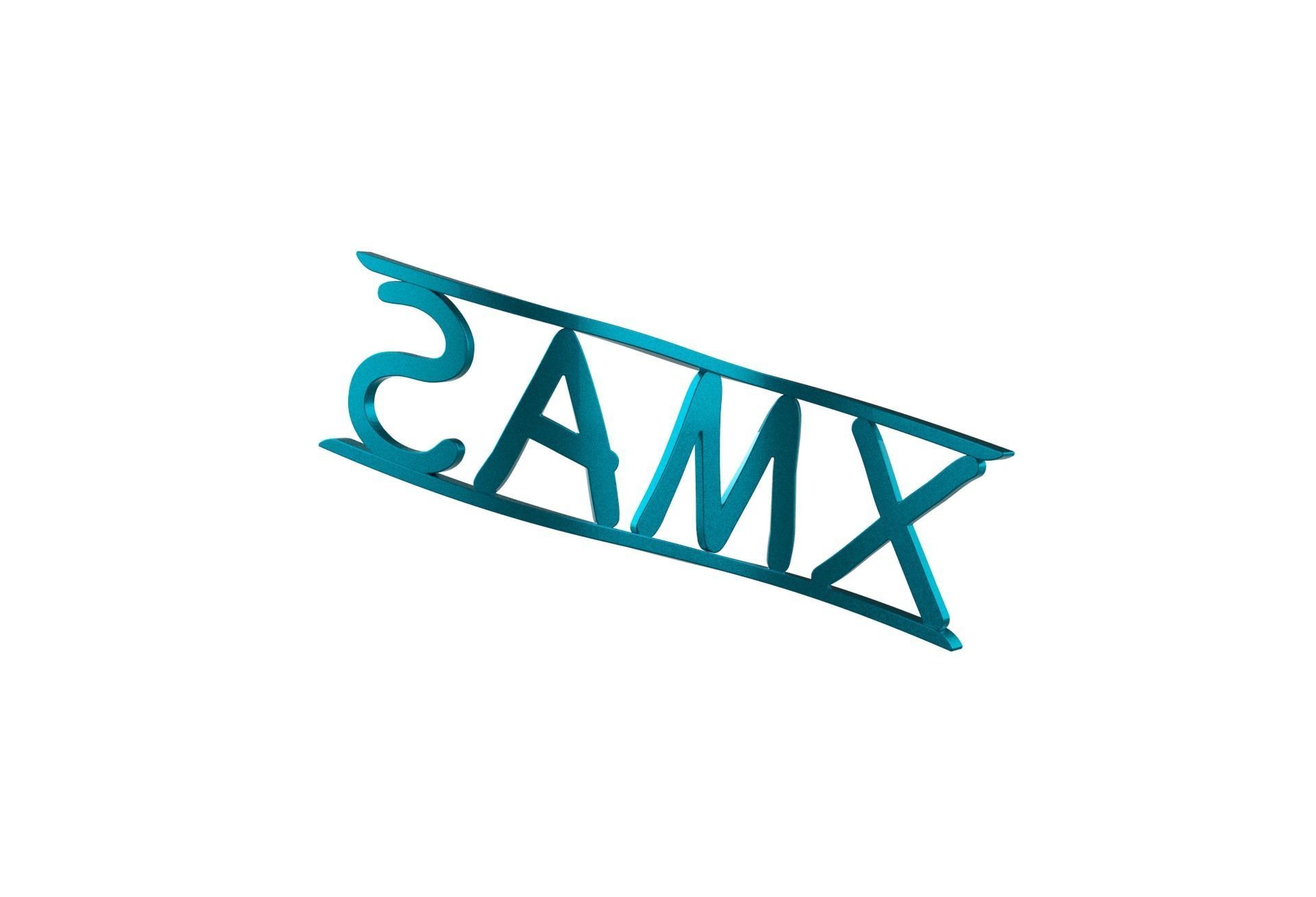 Christmas Xmas Tree Logo Decoration 3D print model_11