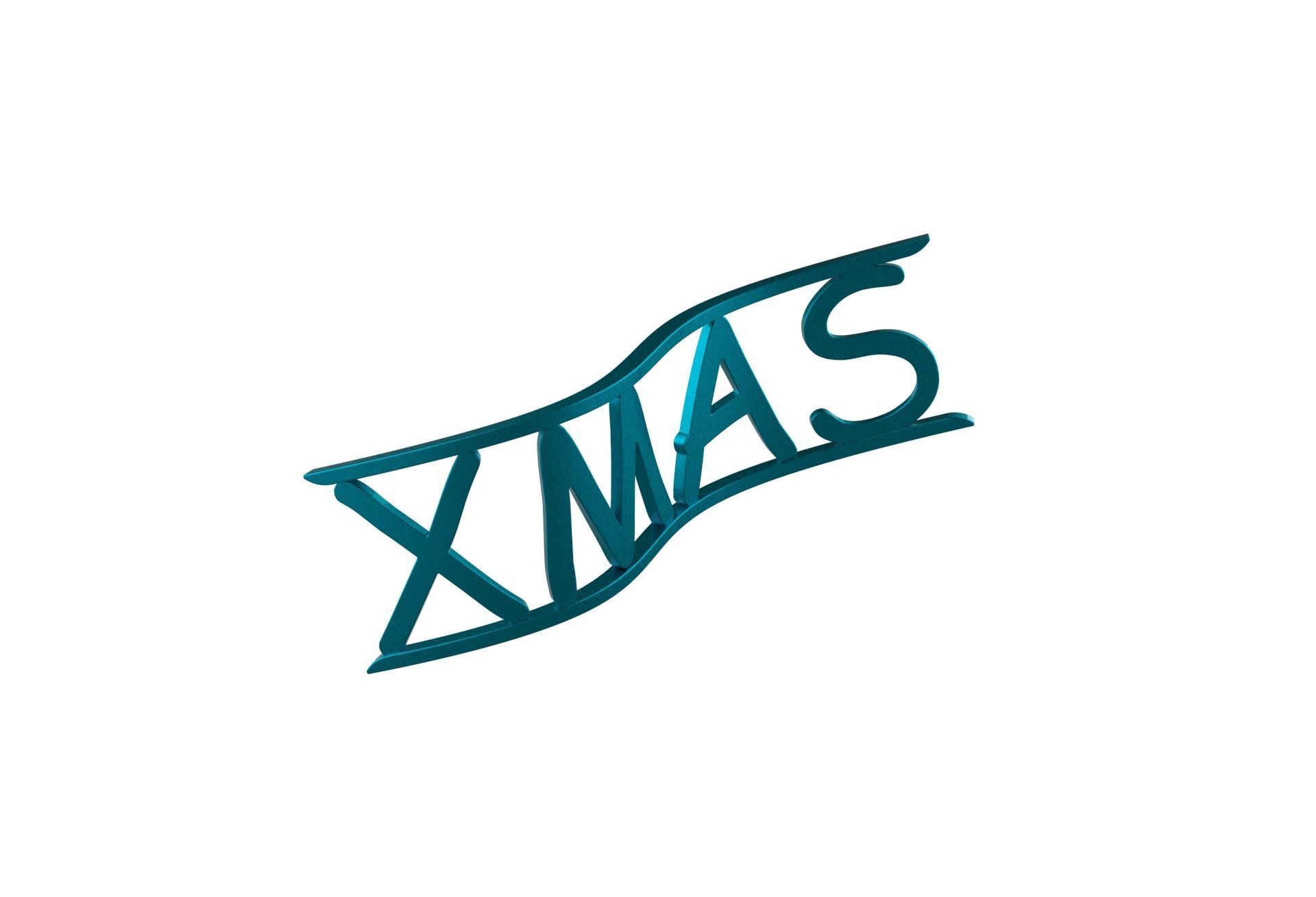 Christmas Xmas Tree Logo Decoration 3D print model_1