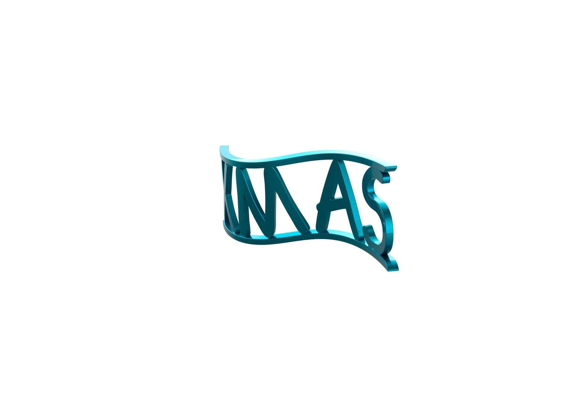 Christmas Xmas Tree Logo Decoration 3D print model_4