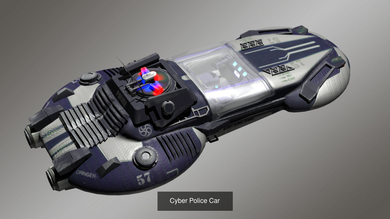 Flying Cars 3D Model Collection_2