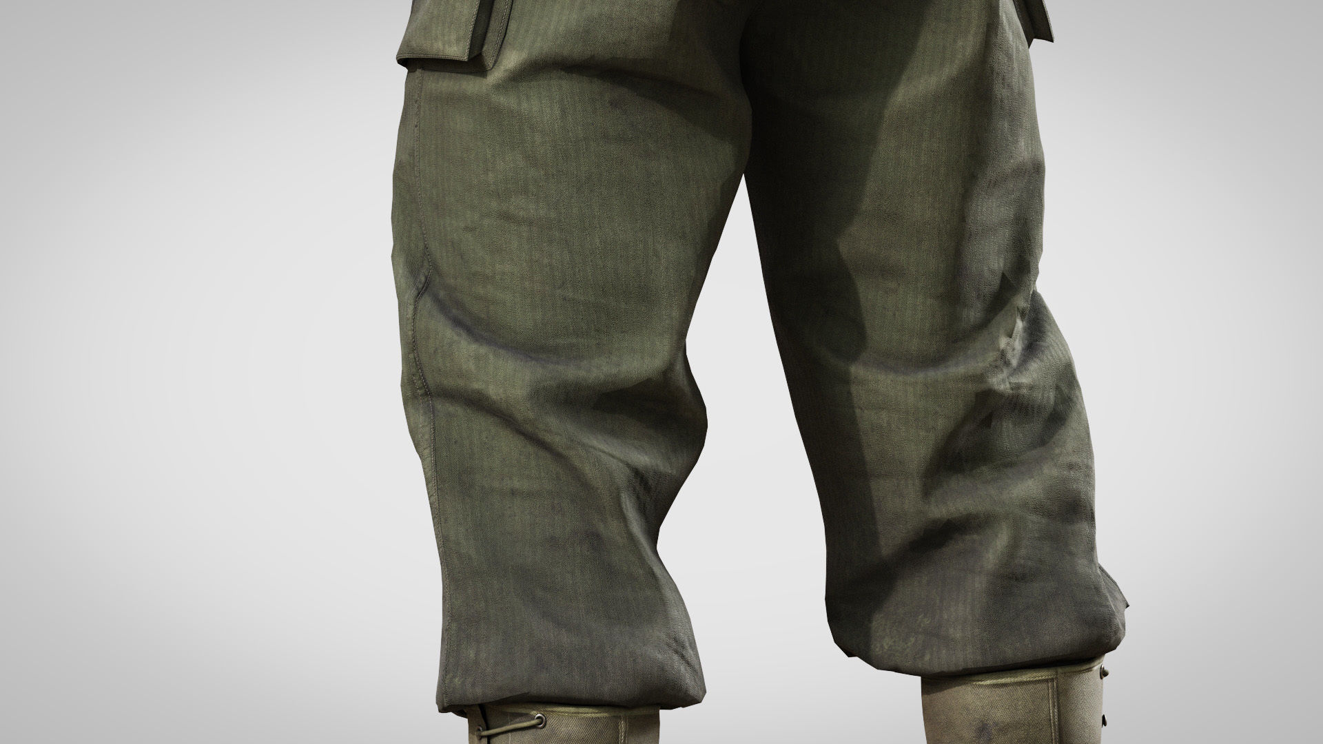 US WWII Infantry Soldier 3D model_10