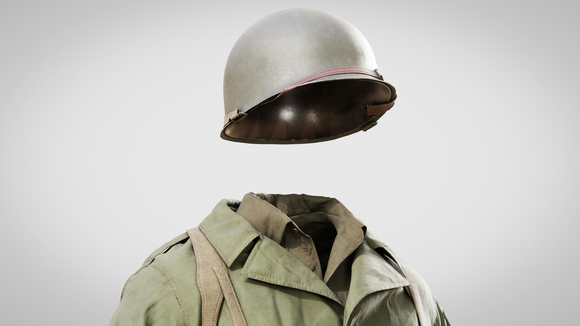 US WWII Infantry Soldier 3D model_3