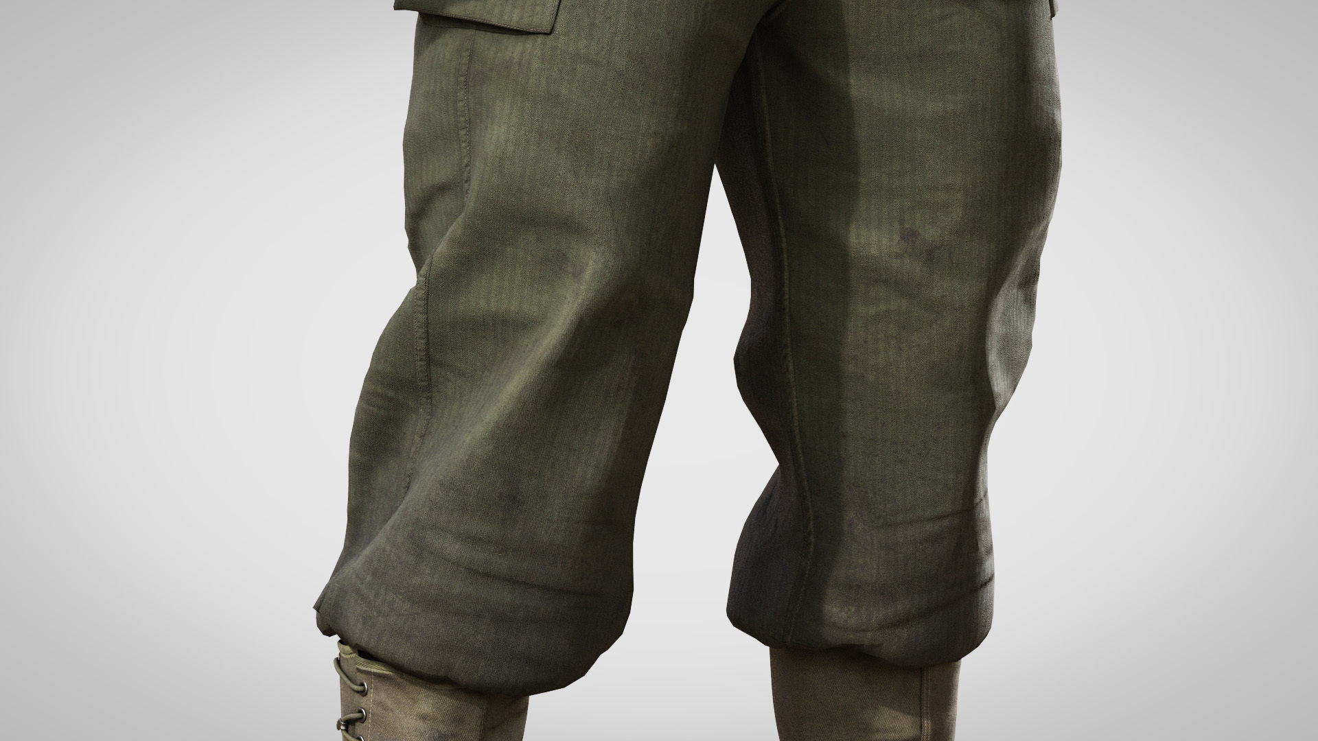US WWII Infantry Soldier 3D model_6