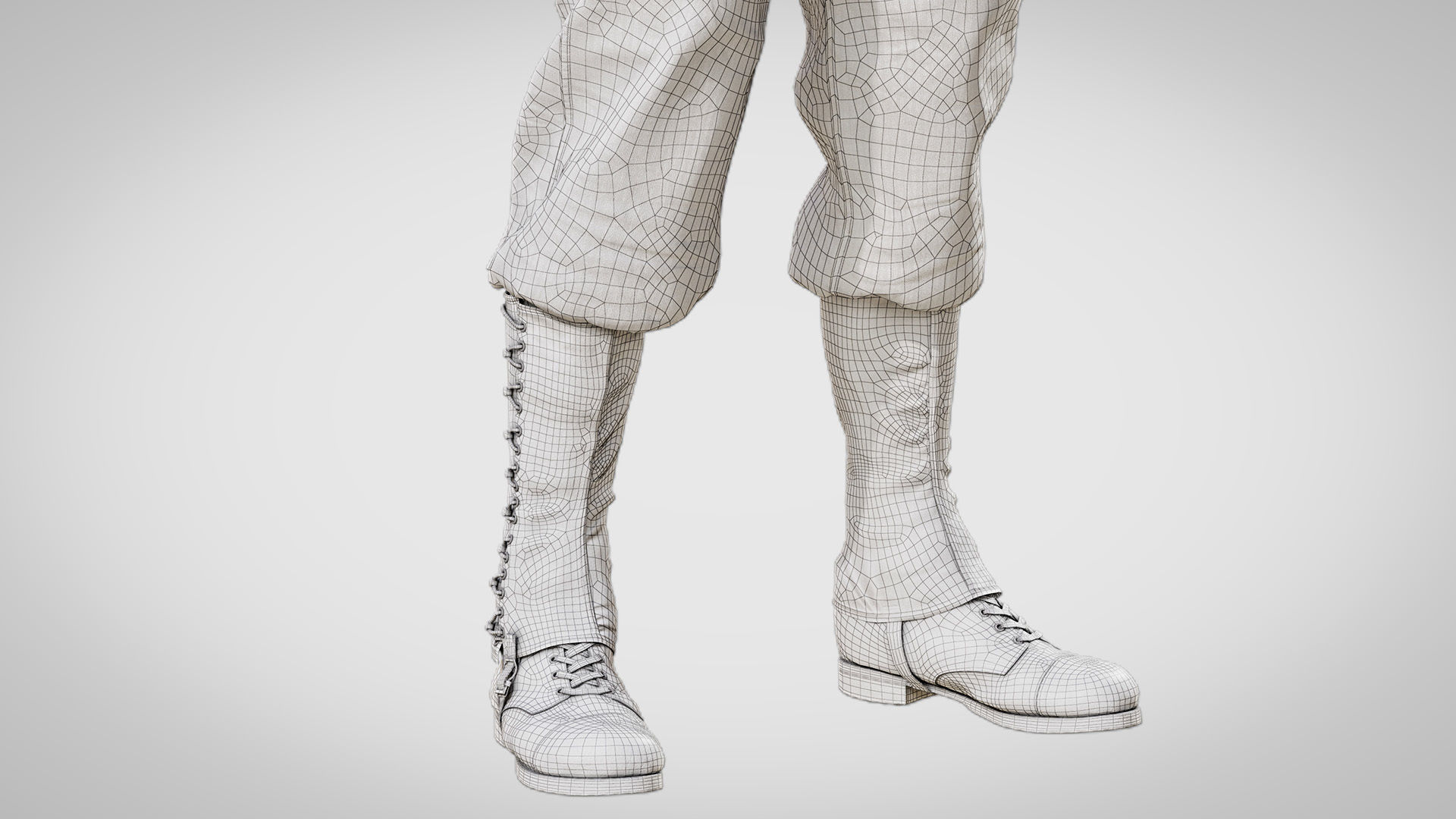 US WWII Infantry Soldier 3D model_16