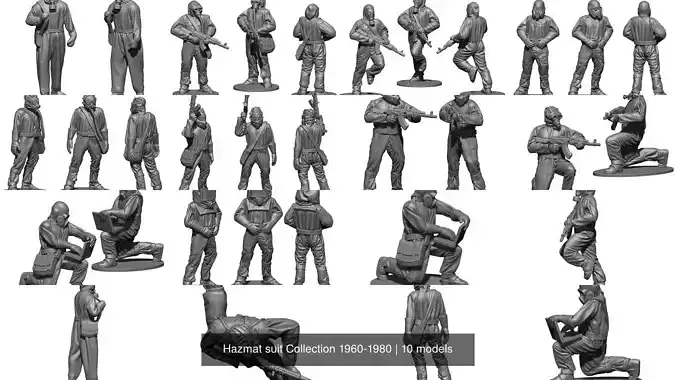 Hazmat suit Collection 1960-1980 
