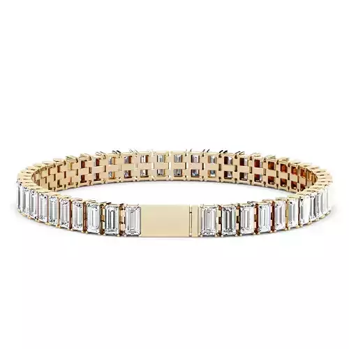 Tennis Braclet Gem Baguette 3D print model