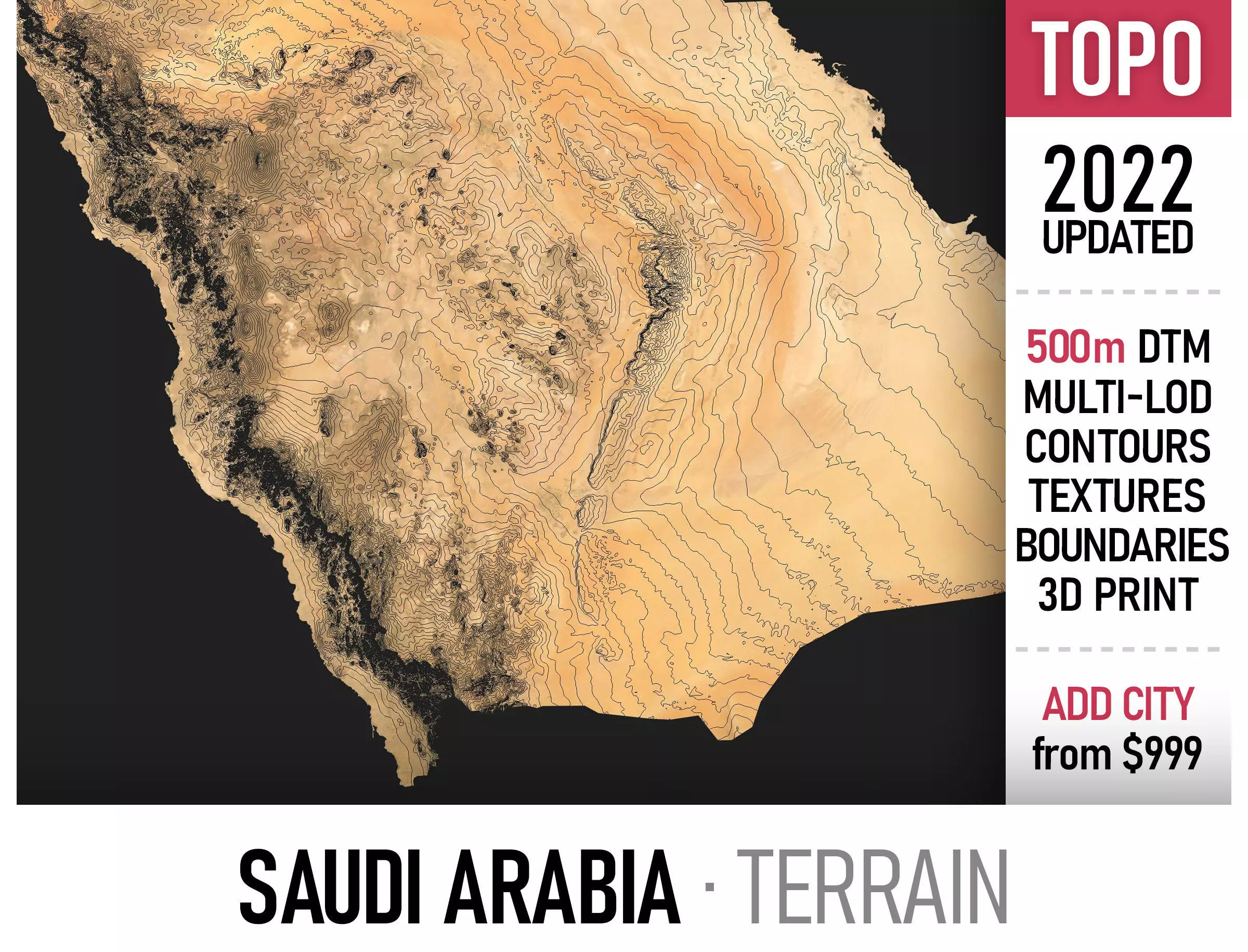Saudi Arabia Low-poly 3D model_0