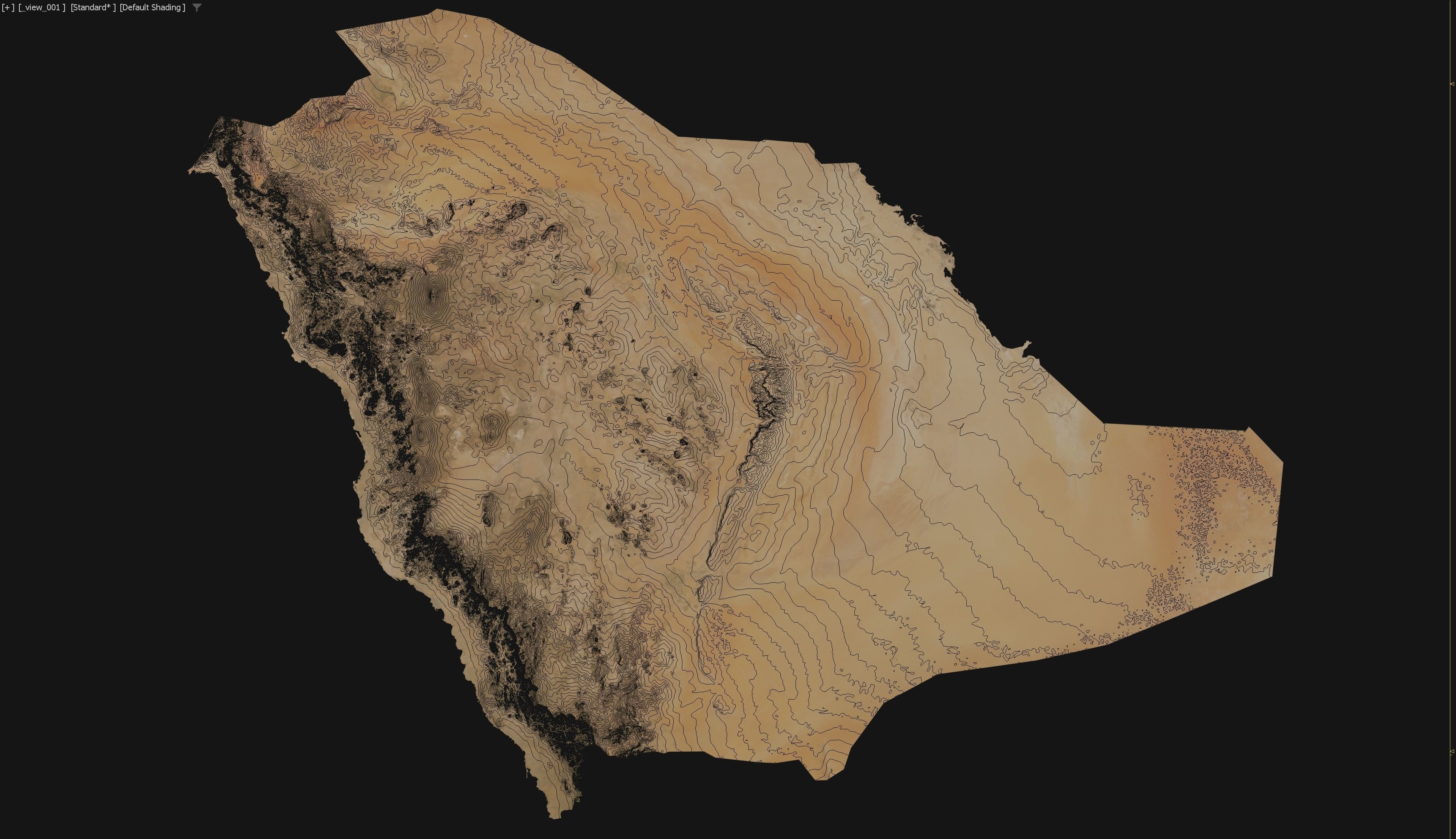 Saudi Arabia Low-poly 3D model_2