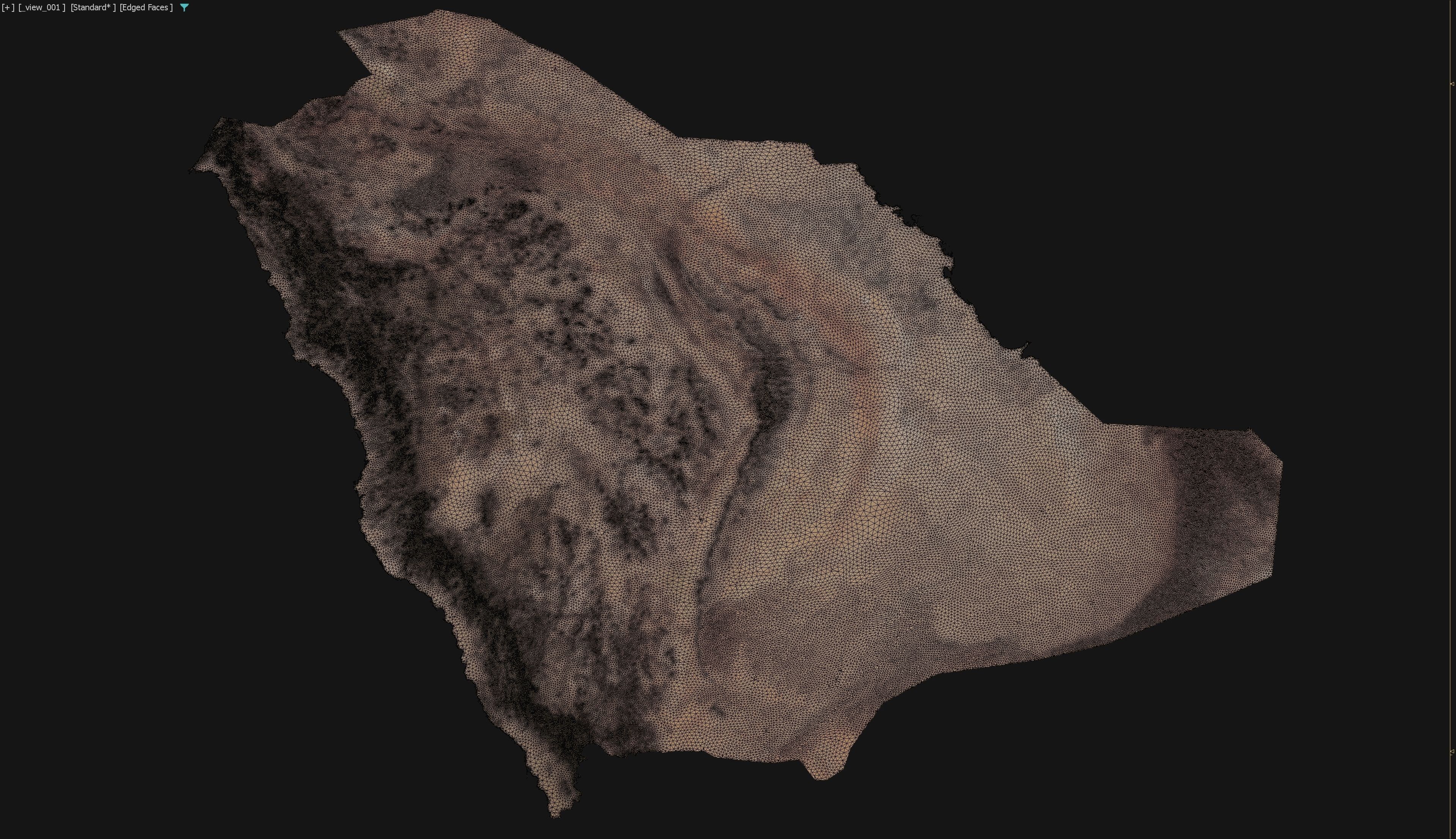 Saudi Arabia Low-poly 3D model_3