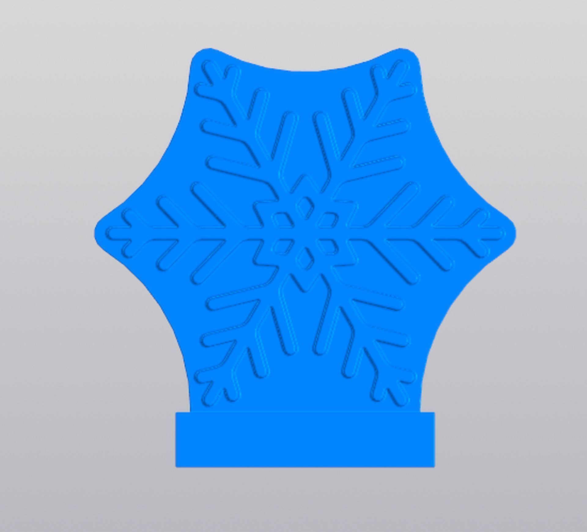 Snowflake patterned planter 3D print model_1