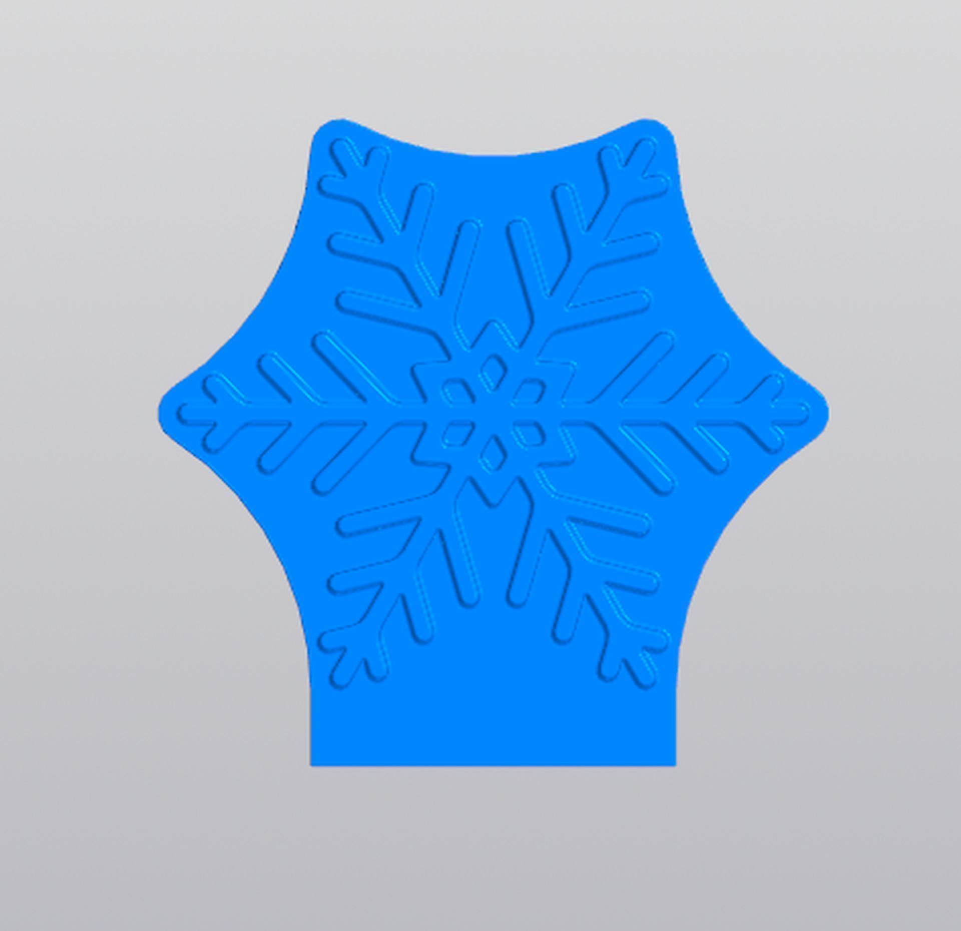 Snowflake patterned planter 3D print model_4
