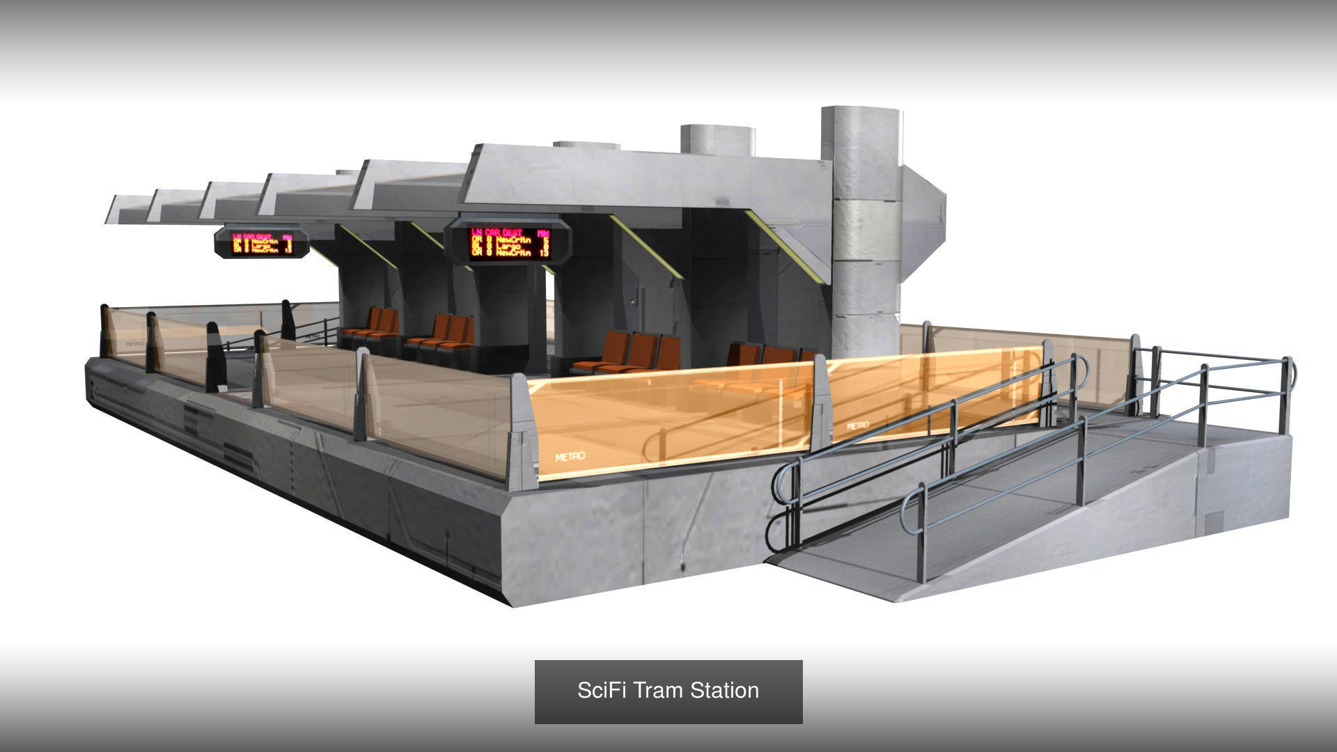 Future City Buildings 3D Model Collection_9