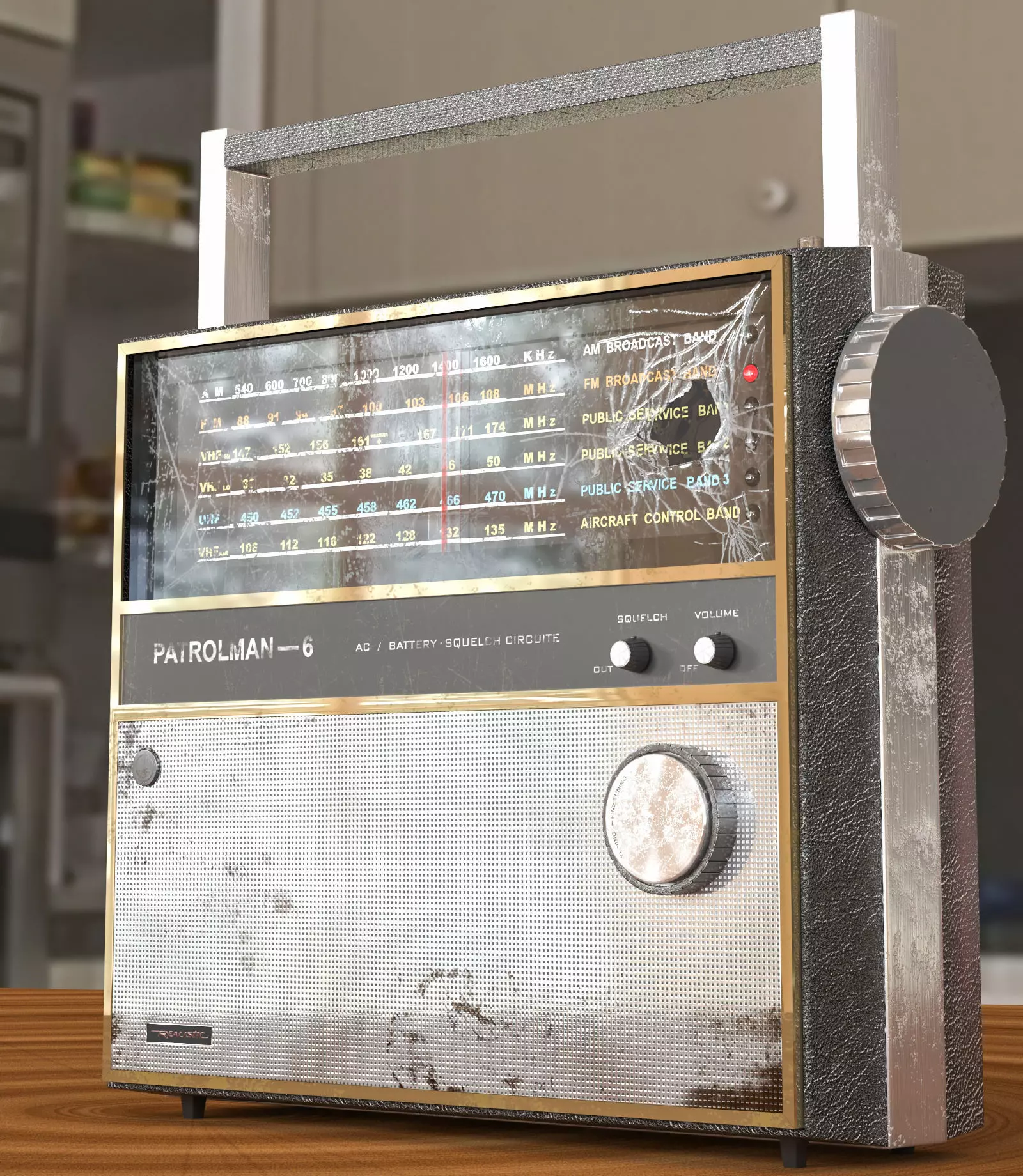 Patrolman 6 Radio Low-poly 3D model