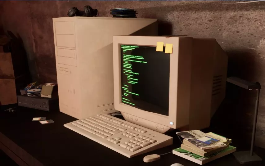 Old Pc Collection Low-poly 3D model