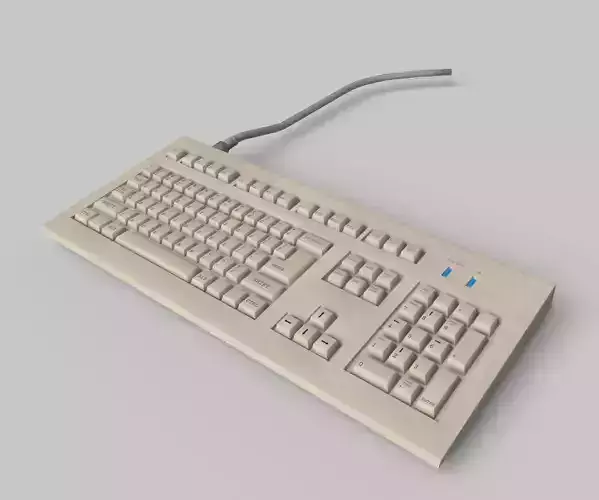 Keyboard computer Free low-poly 3D model