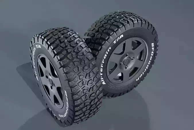 Volkswagen Offroad Wheel 3D model