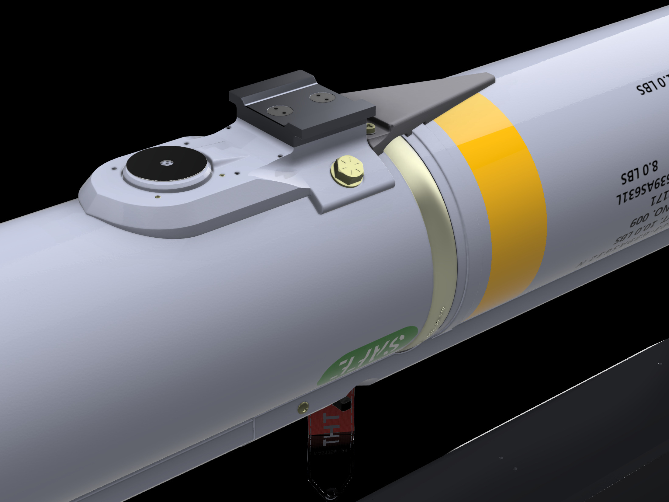 AIM-9X Sidewinder - Extreme Detail-Accuracy - 3D Print Ready 3D print model_13