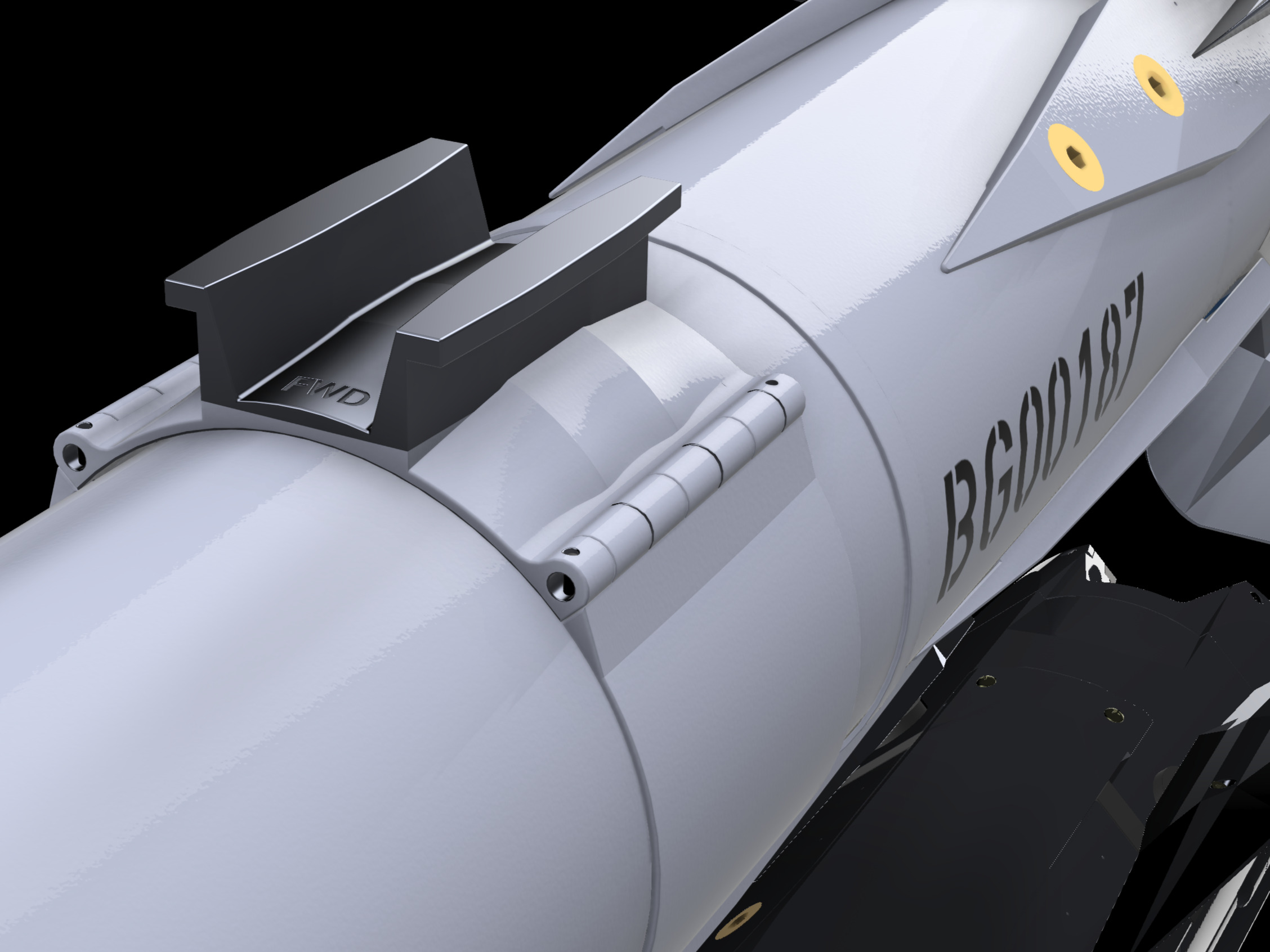 AIM-9X Sidewinder - Extreme Detail-Accuracy - 3D Print Ready 3D print model_12