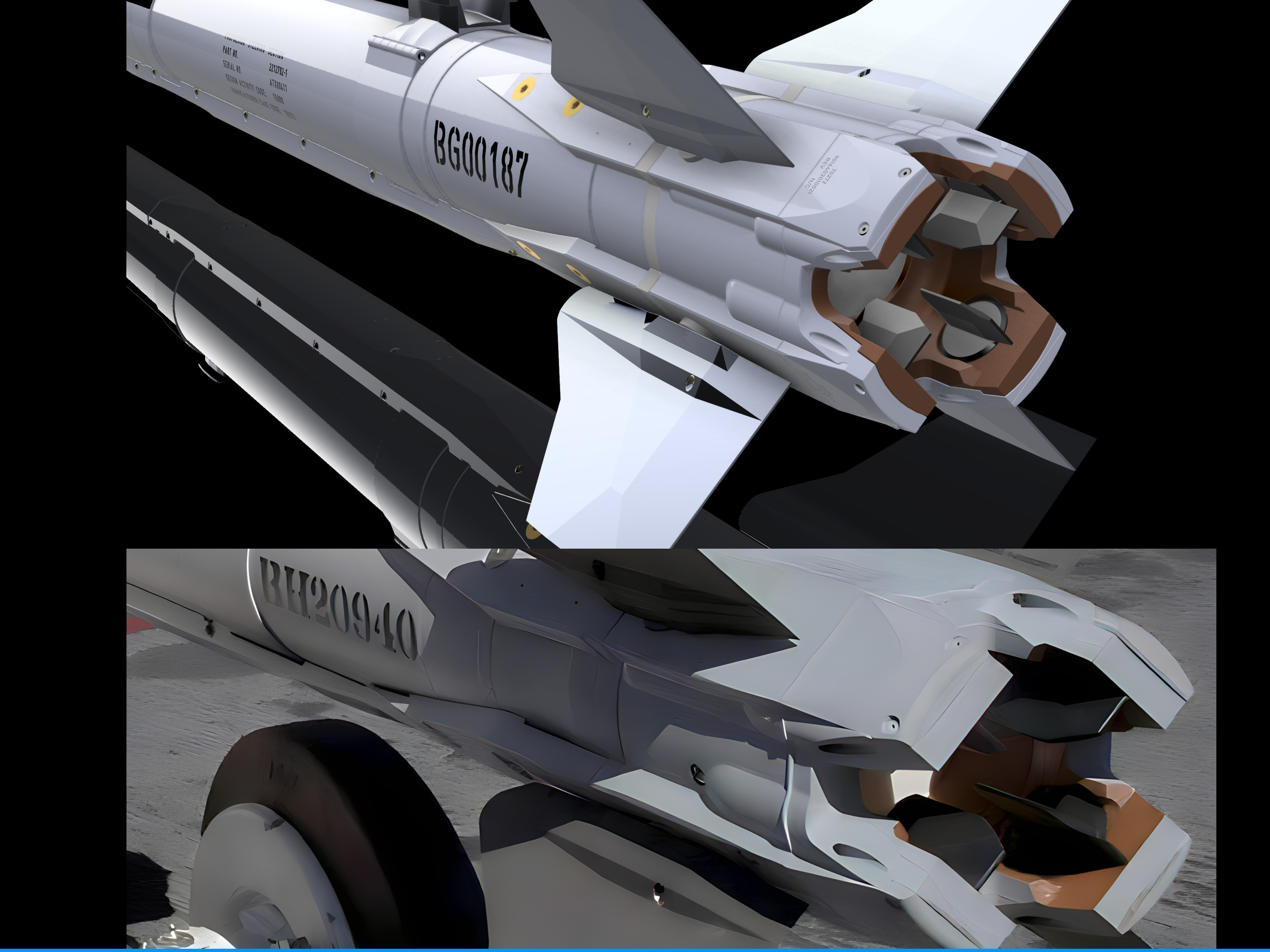 AIM-9X Sidewinder - Extreme Detail-Accuracy - 3D Print Ready 3D print model_16