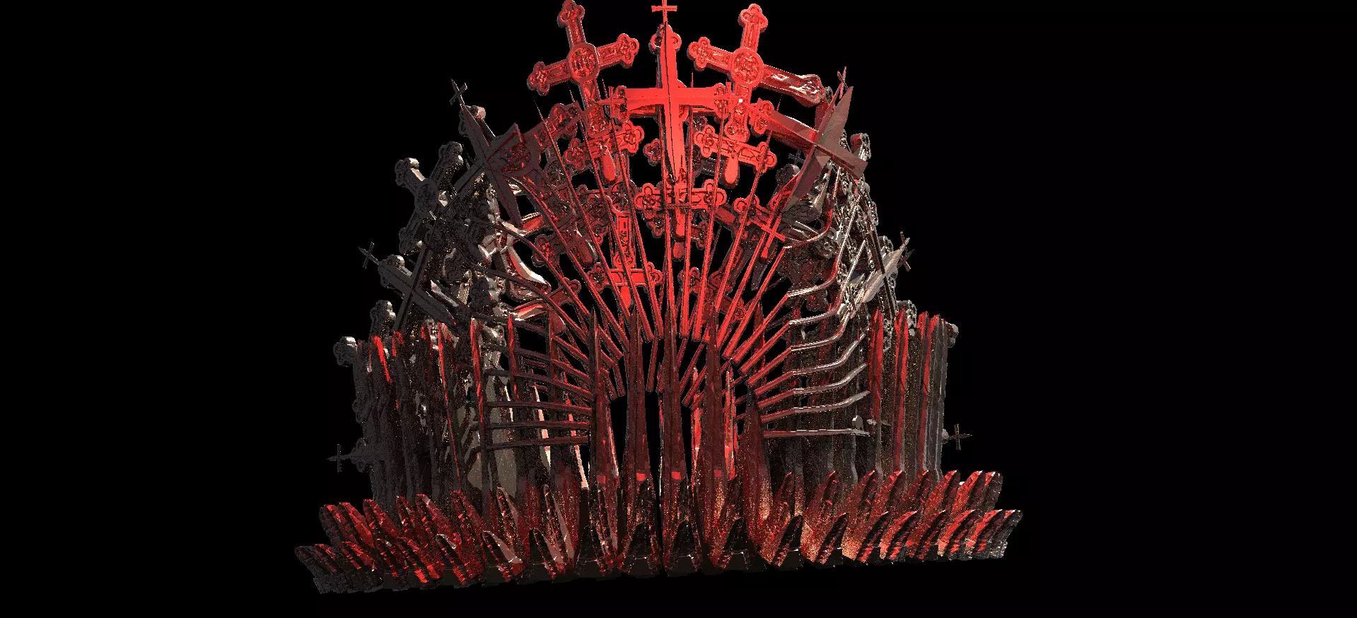 Pirate Gold Crown  3D model_0