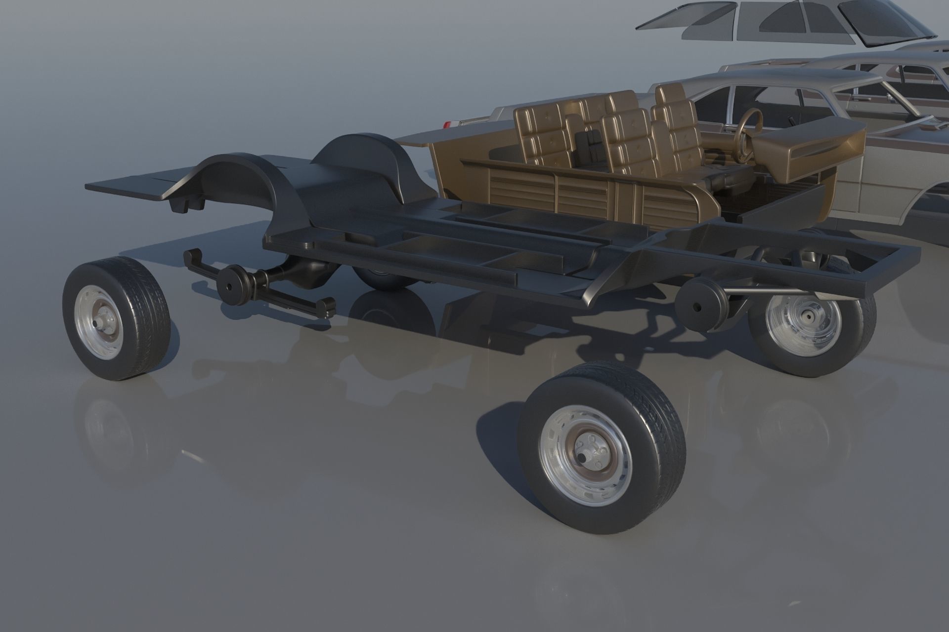 Chrysler 300 - 1970 3D print model_22