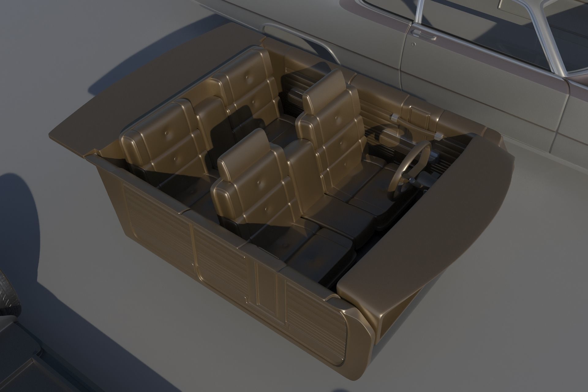 Chrysler 300 - 1970 3D print model_18