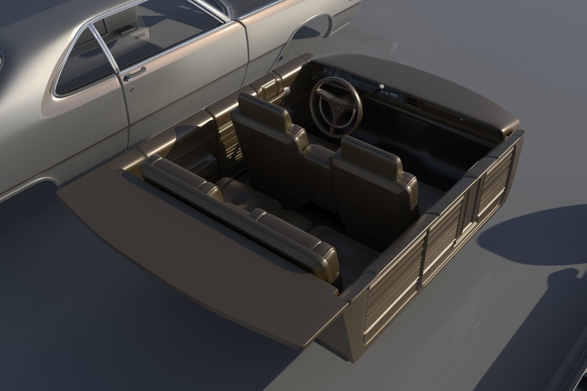 Chrysler 300 - 1970 3D print model_19