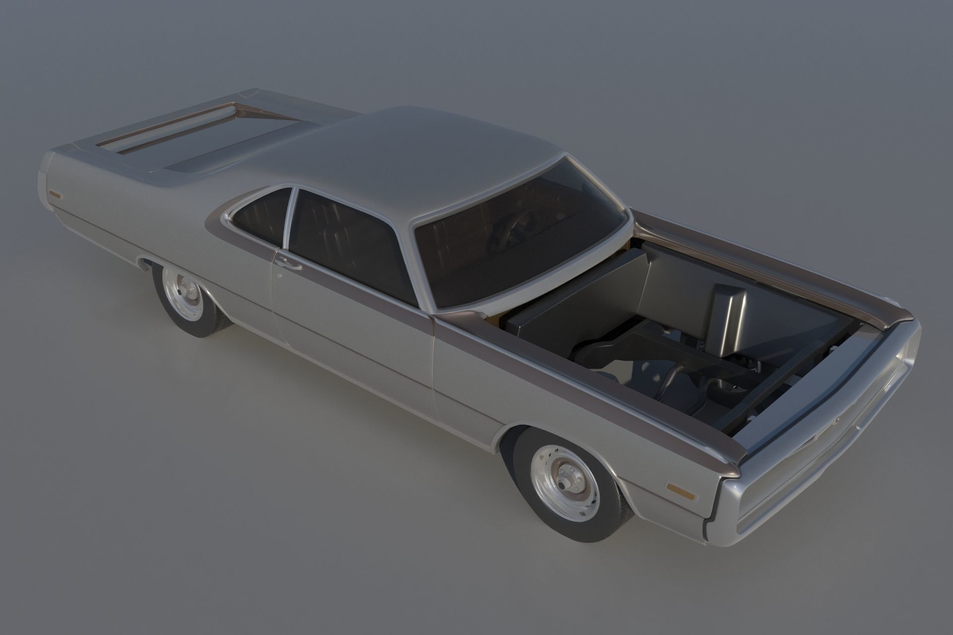 Chrysler 300 - 1970 3D print model_9