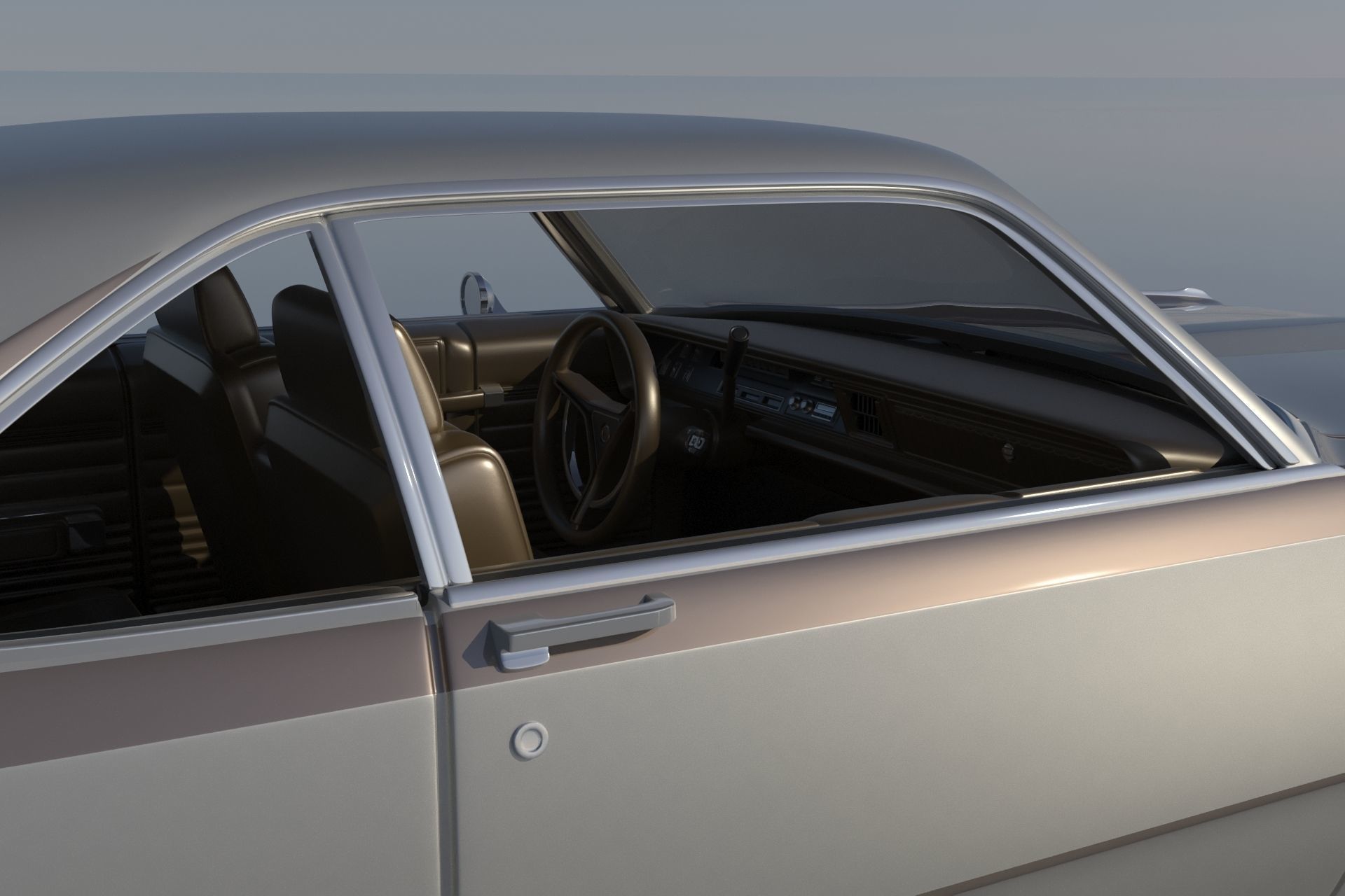 Chrysler 300 - 1970 3D print model_12