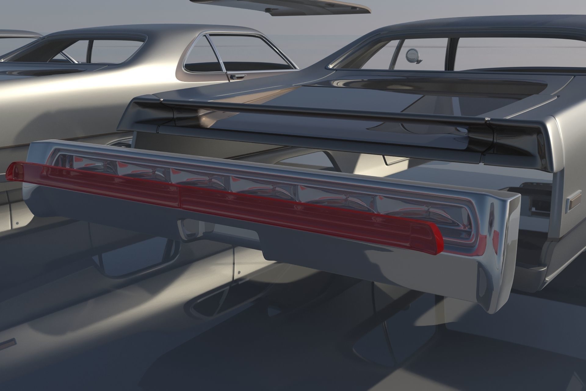 Chrysler 300 - 1970 3D print model_17