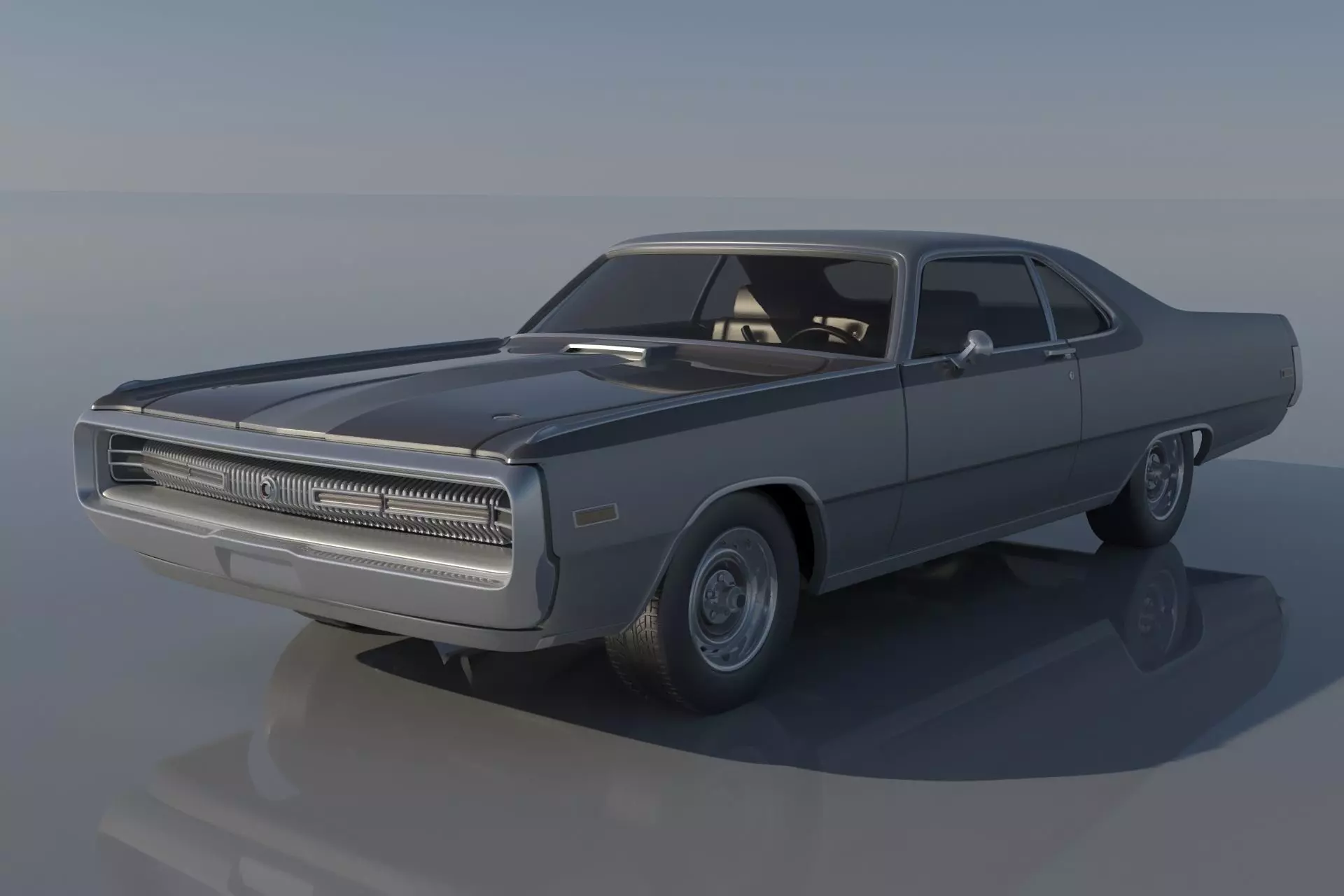 Chrysler 300 - 1970 3D print model_0