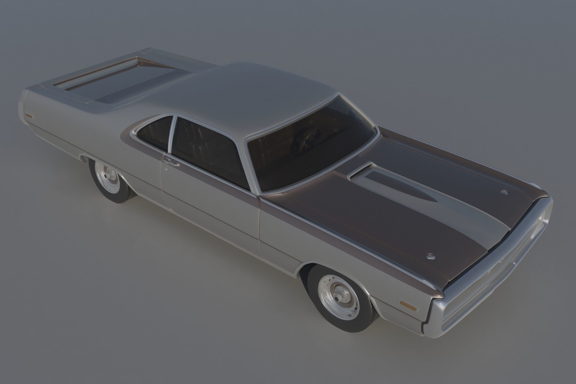 Chrysler 300 - 1970 3D print model_6