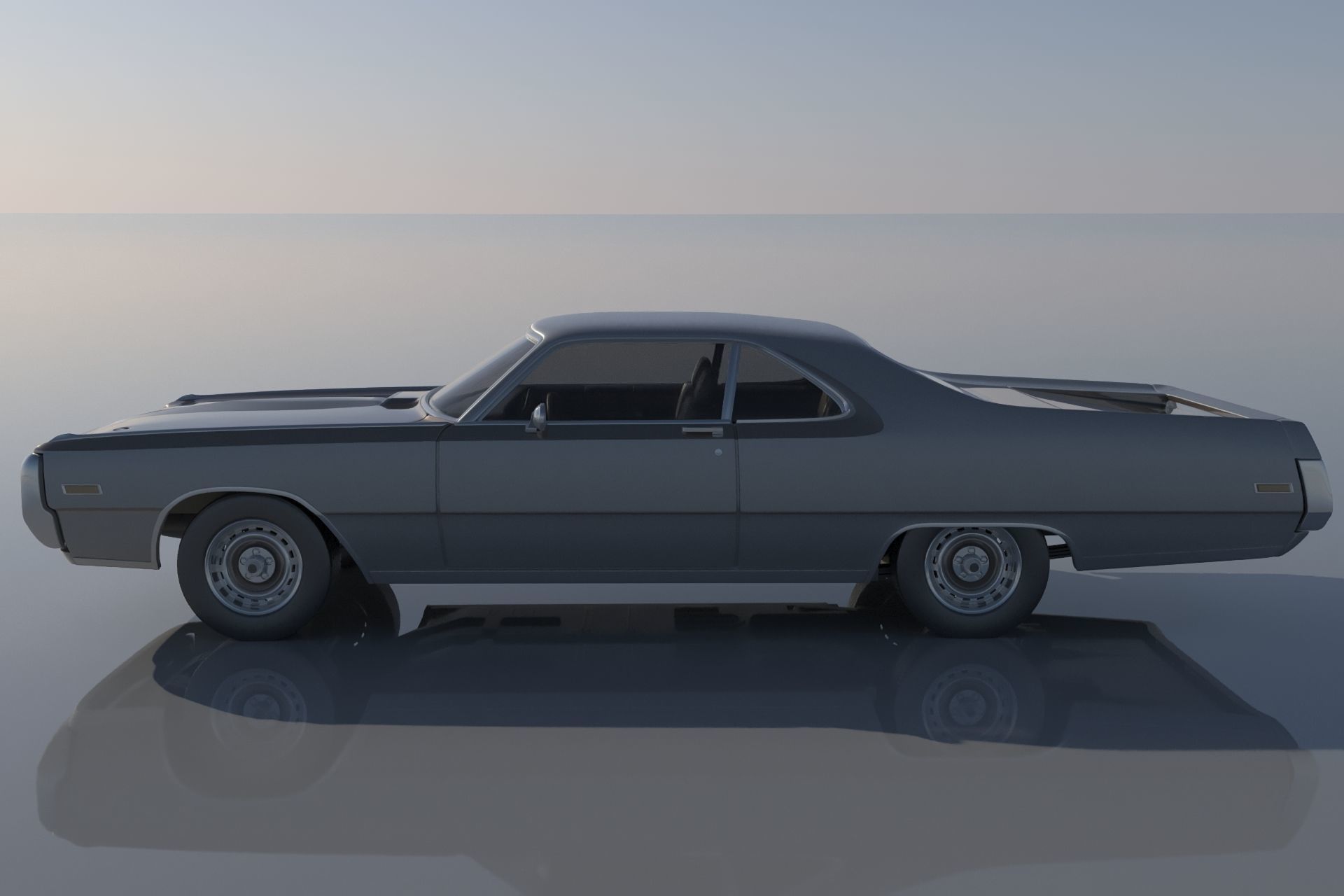 Chrysler 300 - 1970 3D print model_1