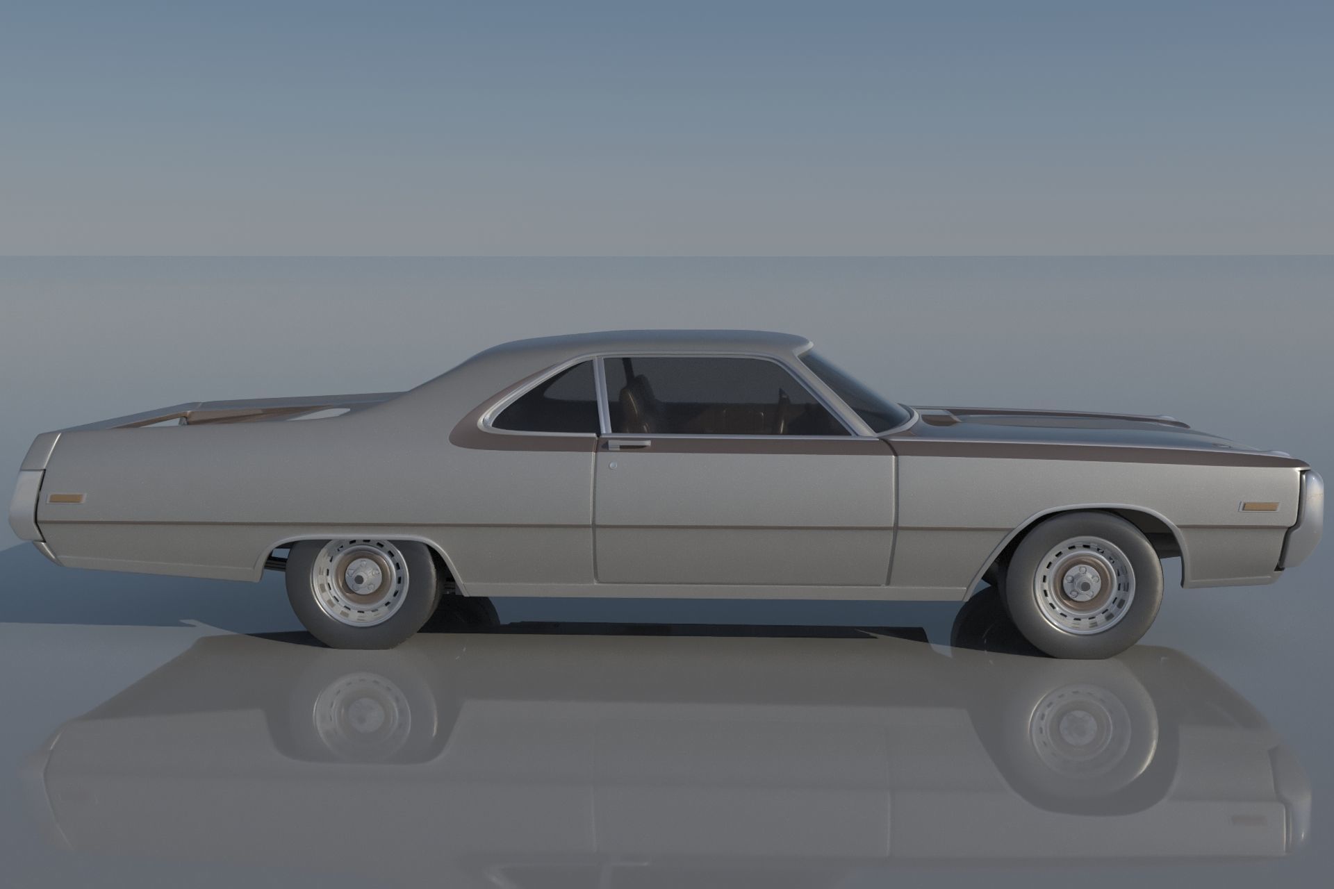 Chrysler 300 - 1970 3D print model_5