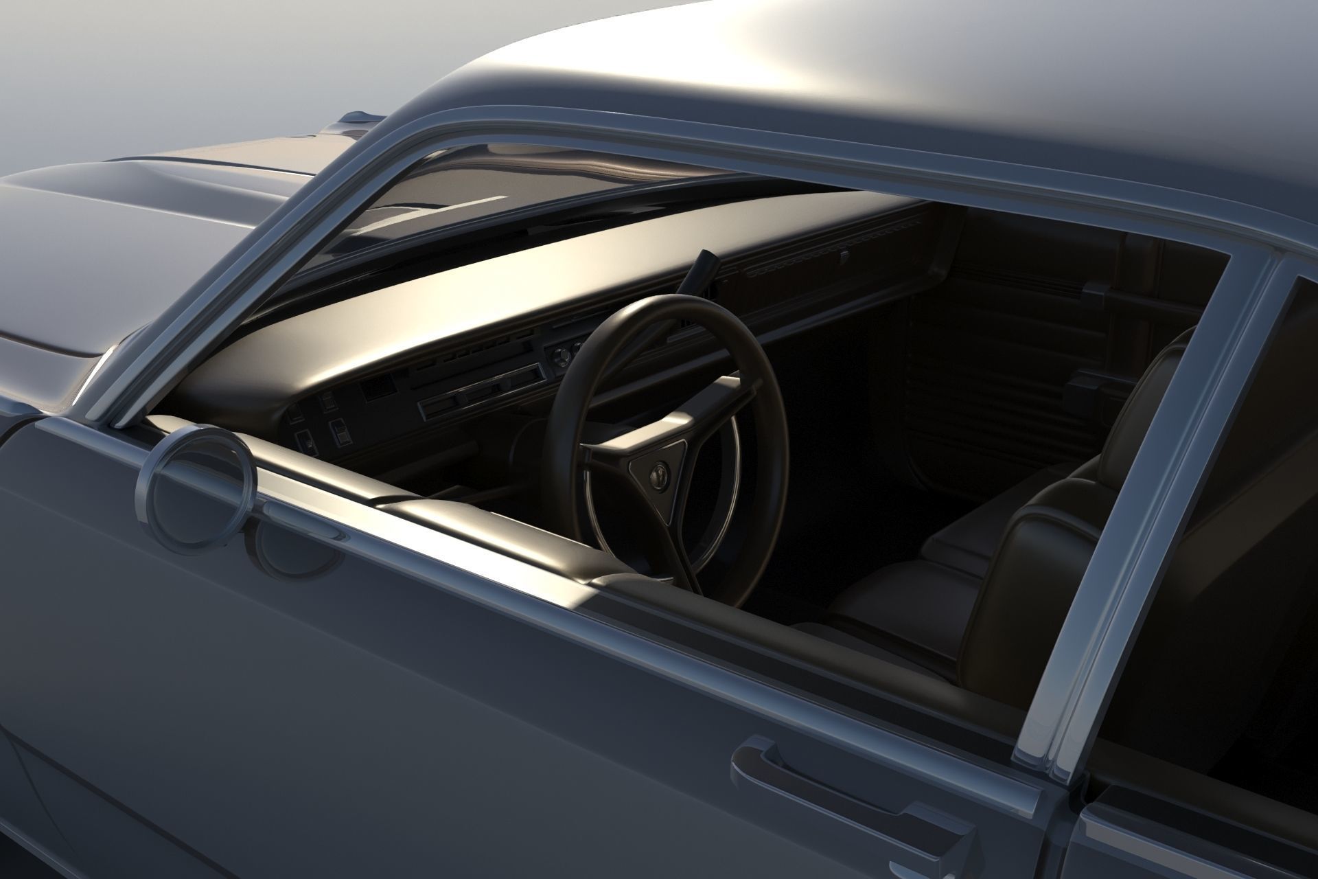 Chrysler 300 - 1970 3D print model_11