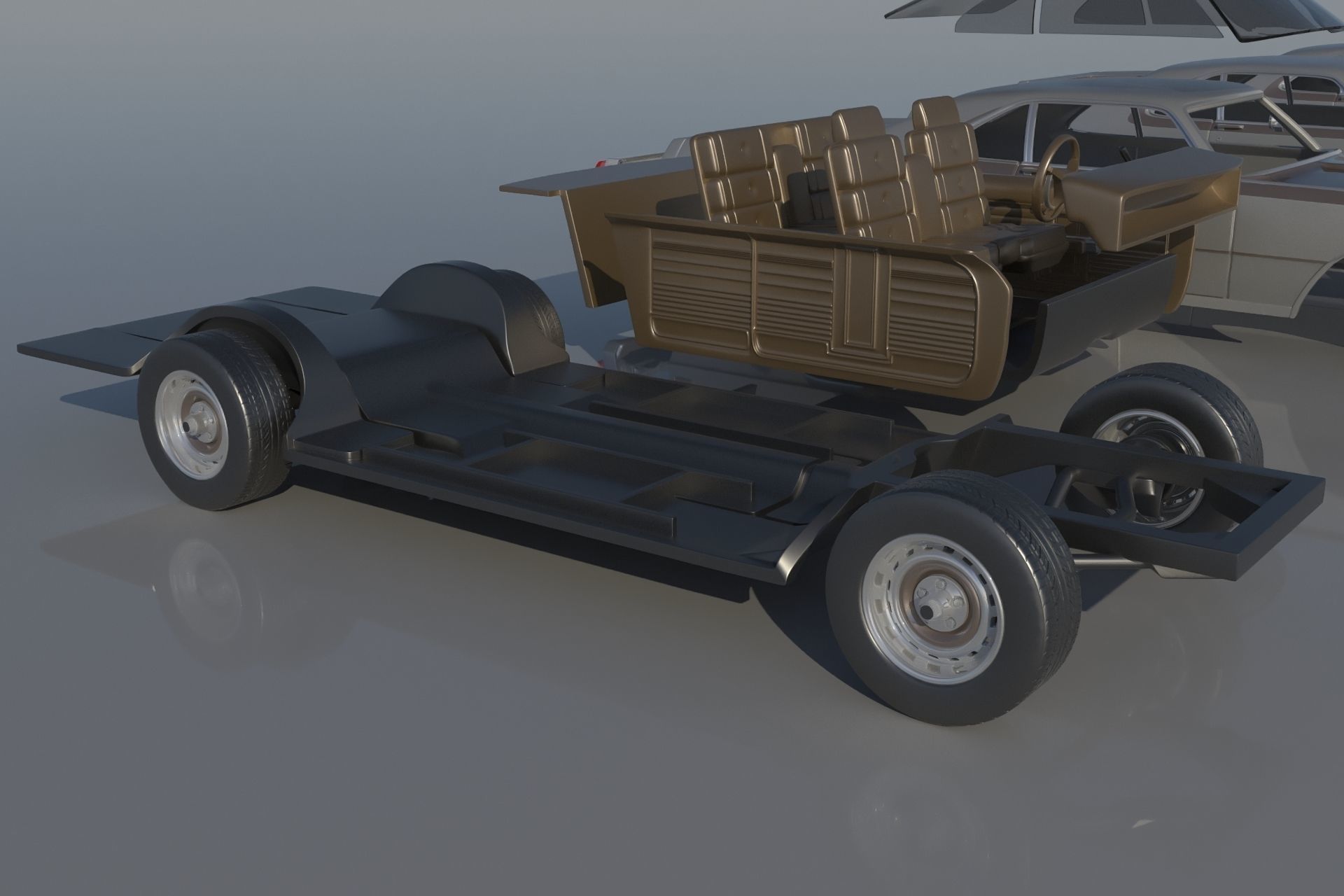 Chrysler 300 - 1970 3D print model_21