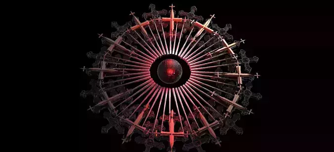 Angel Vortex Crown Sun Golden Sun